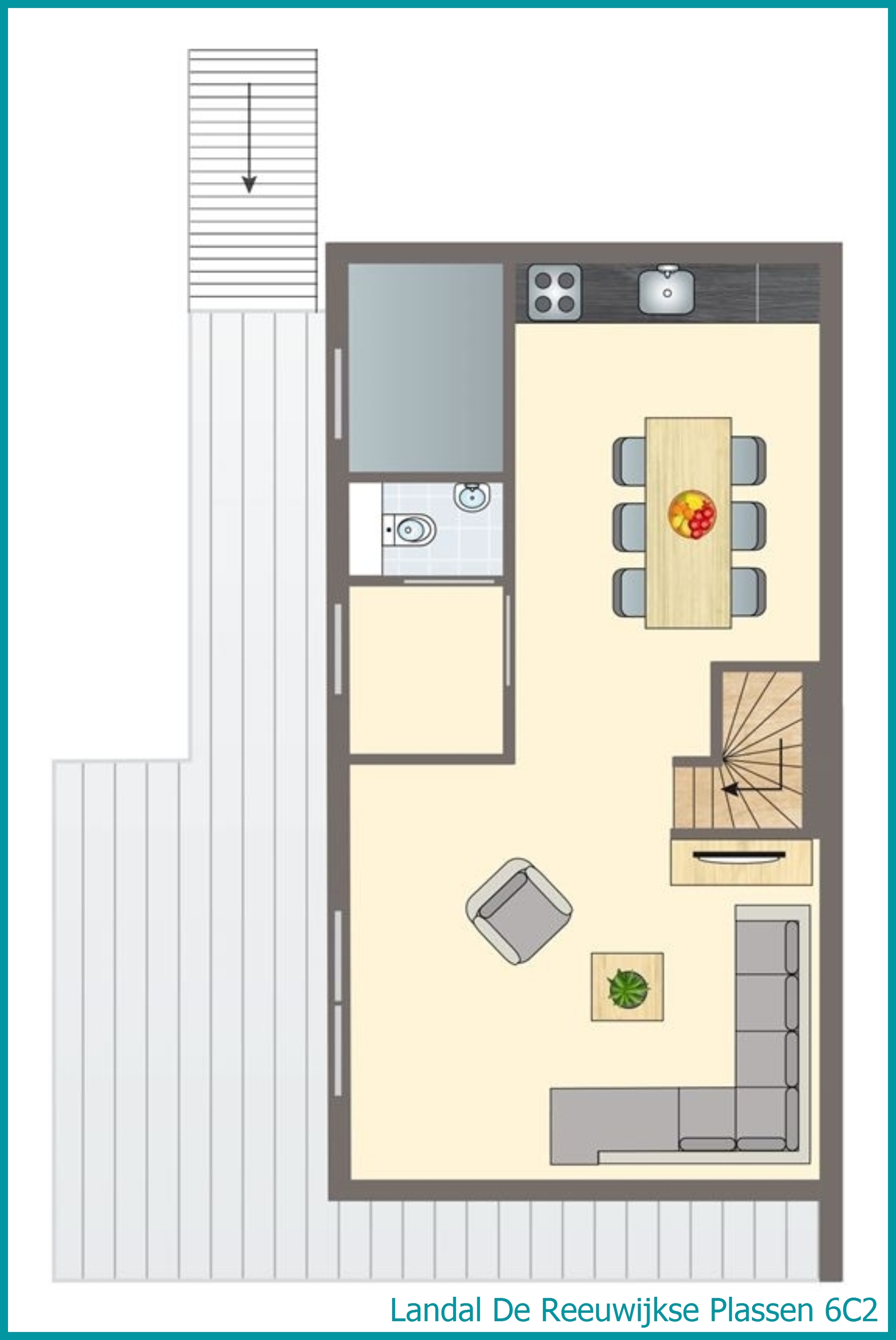 6-persoons waterwoning 6C2 in De Reeuwijkse Plassen