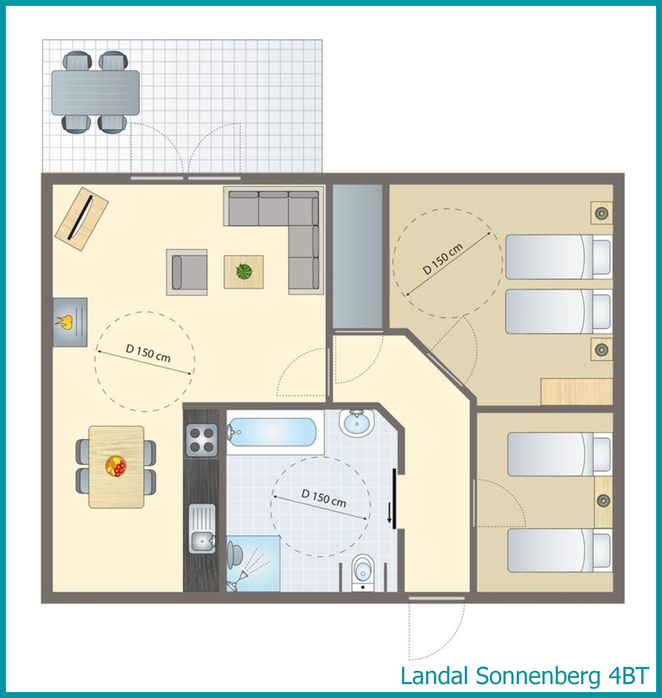 4-persoons bungalow 4BT in Sonnenberg