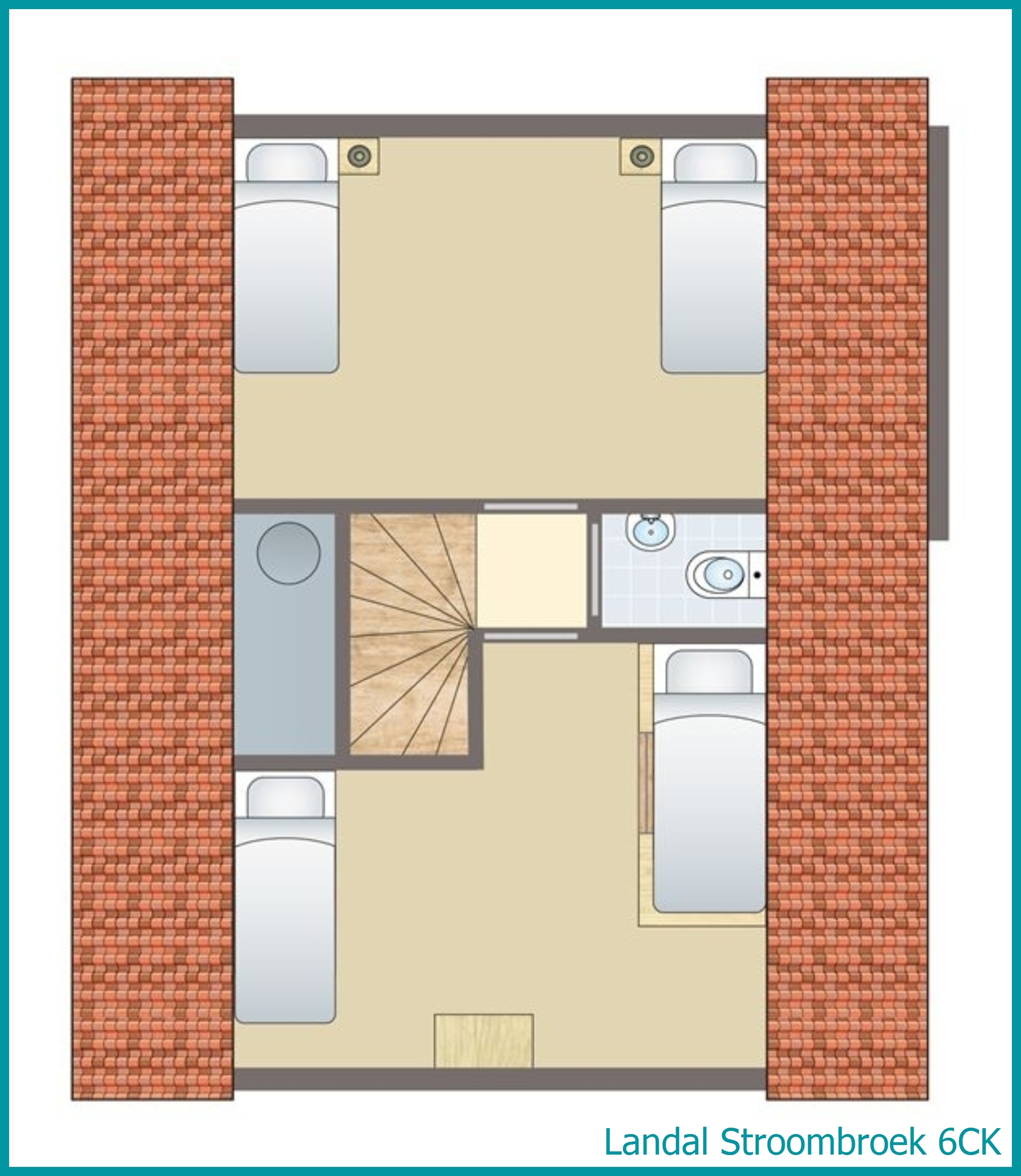 6-persoons kinderbungalow 6CK in Stroombroek