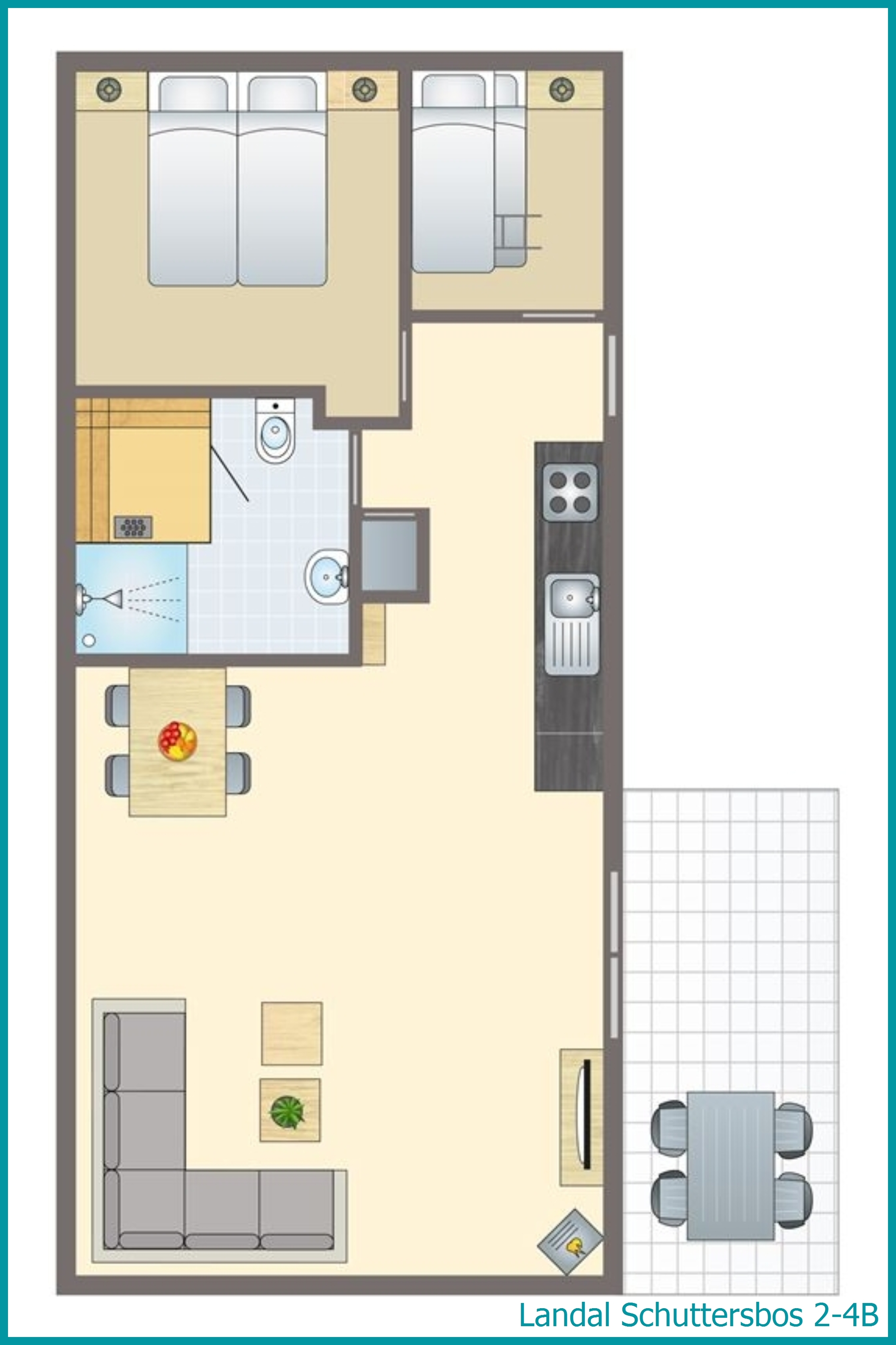 2-4-persoons cottage 2-4B in Schuttersbos