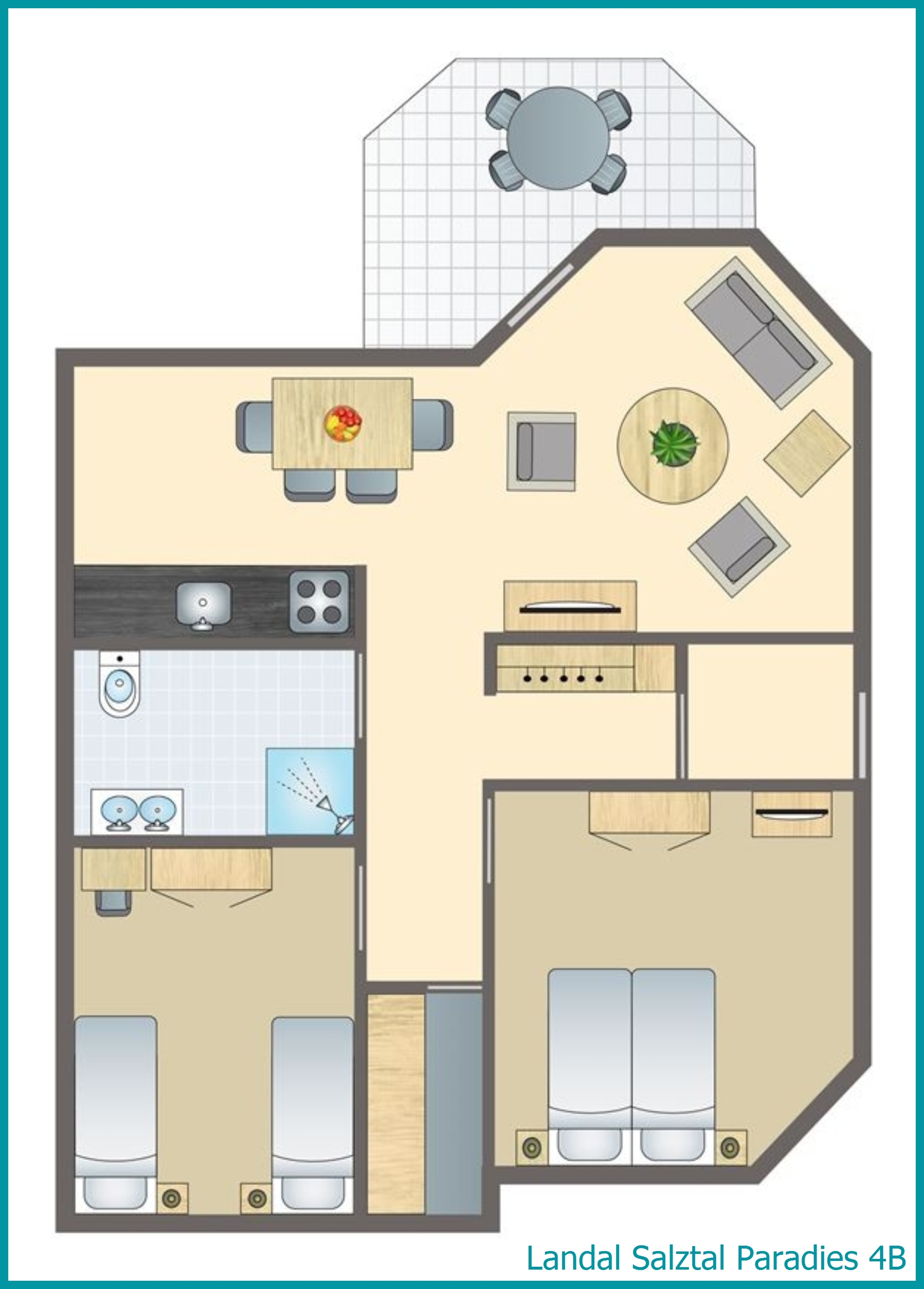 4-persoons woning 4B in Salztal Paradies
