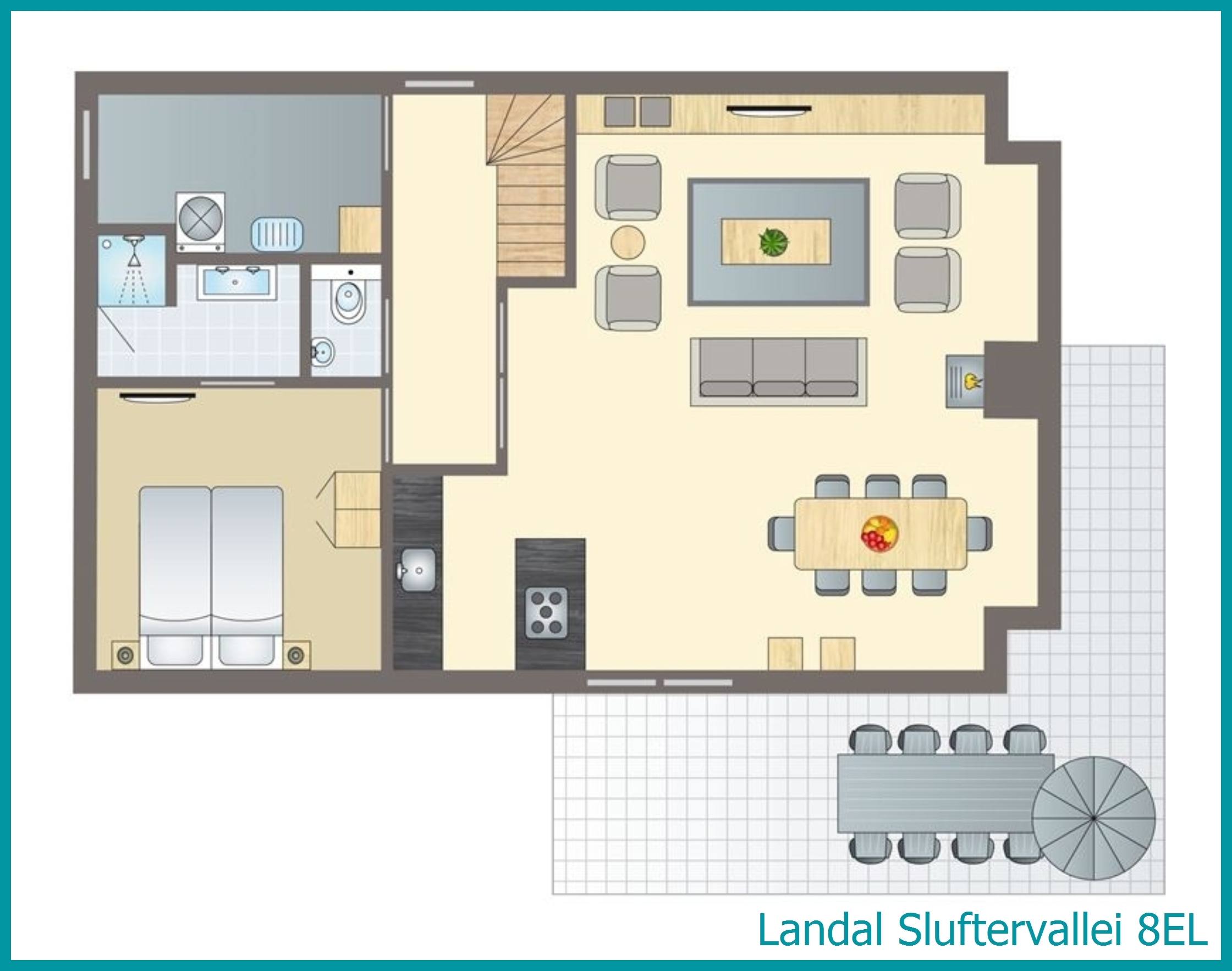 bungalow 8 personnes 8EL à Sluftervallei