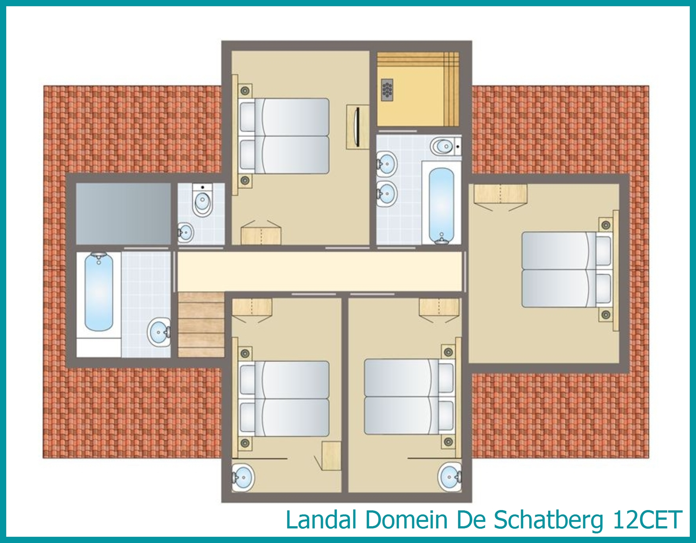 12-persoons bungalow 12CET in Domein De Schatberg