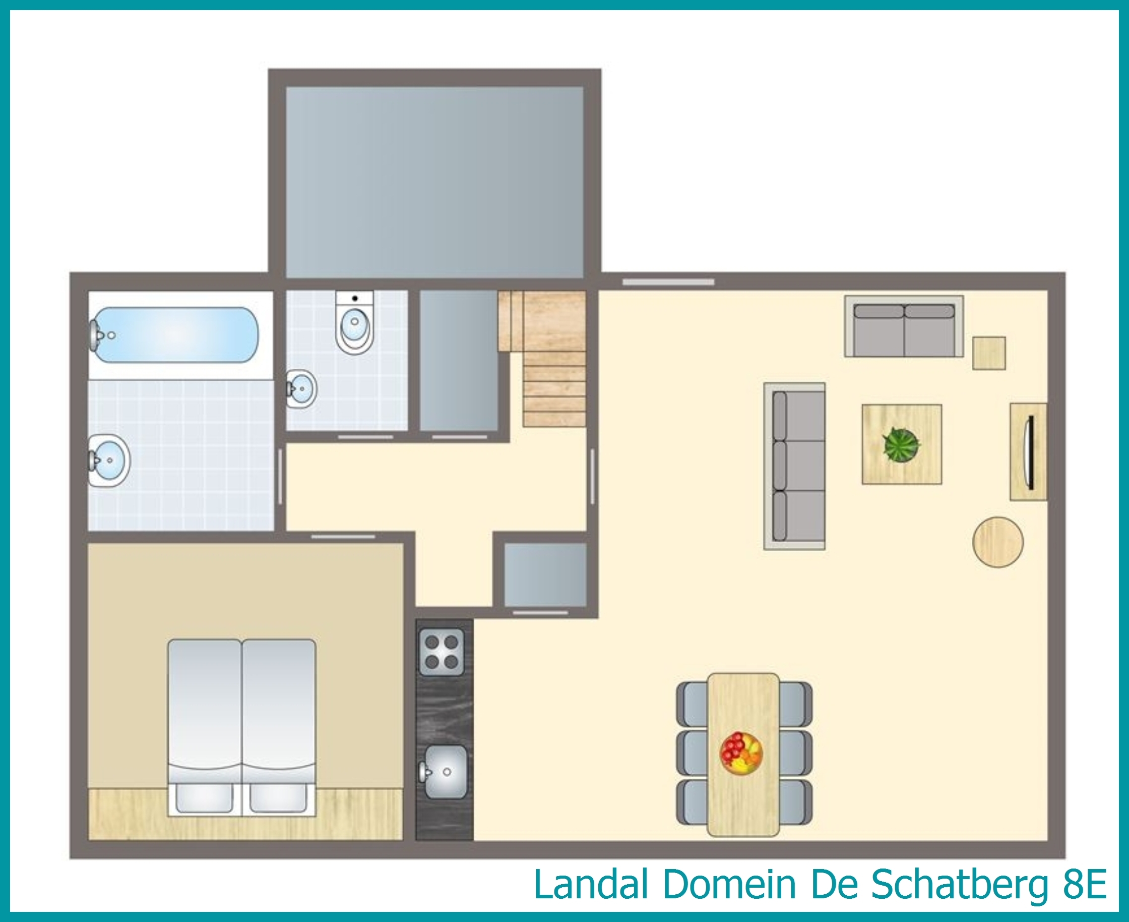 8-persoons terraswoning 8E in Domein De Schatberg