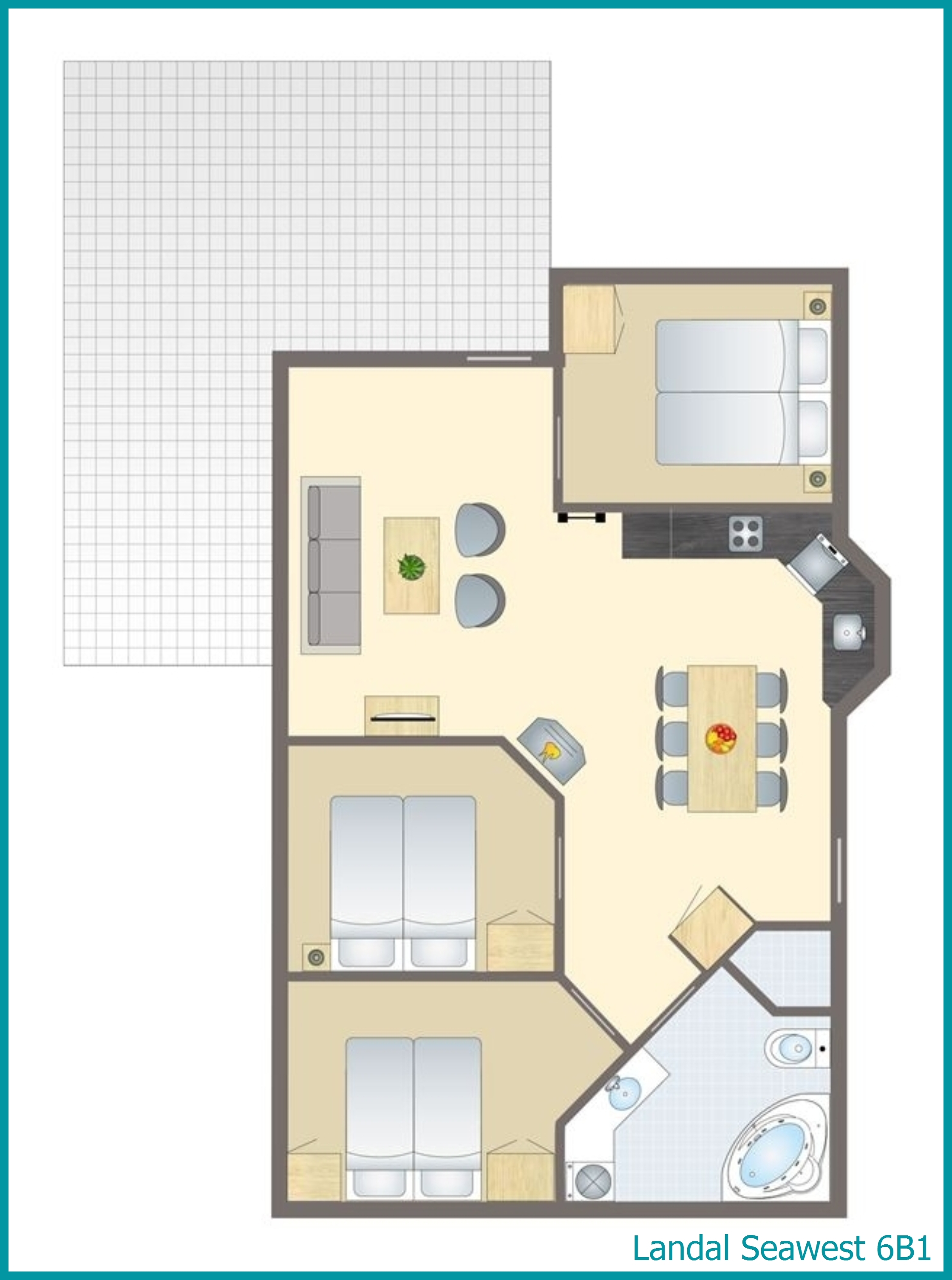 6-8-persoons bungalow 6B1 in Seawest