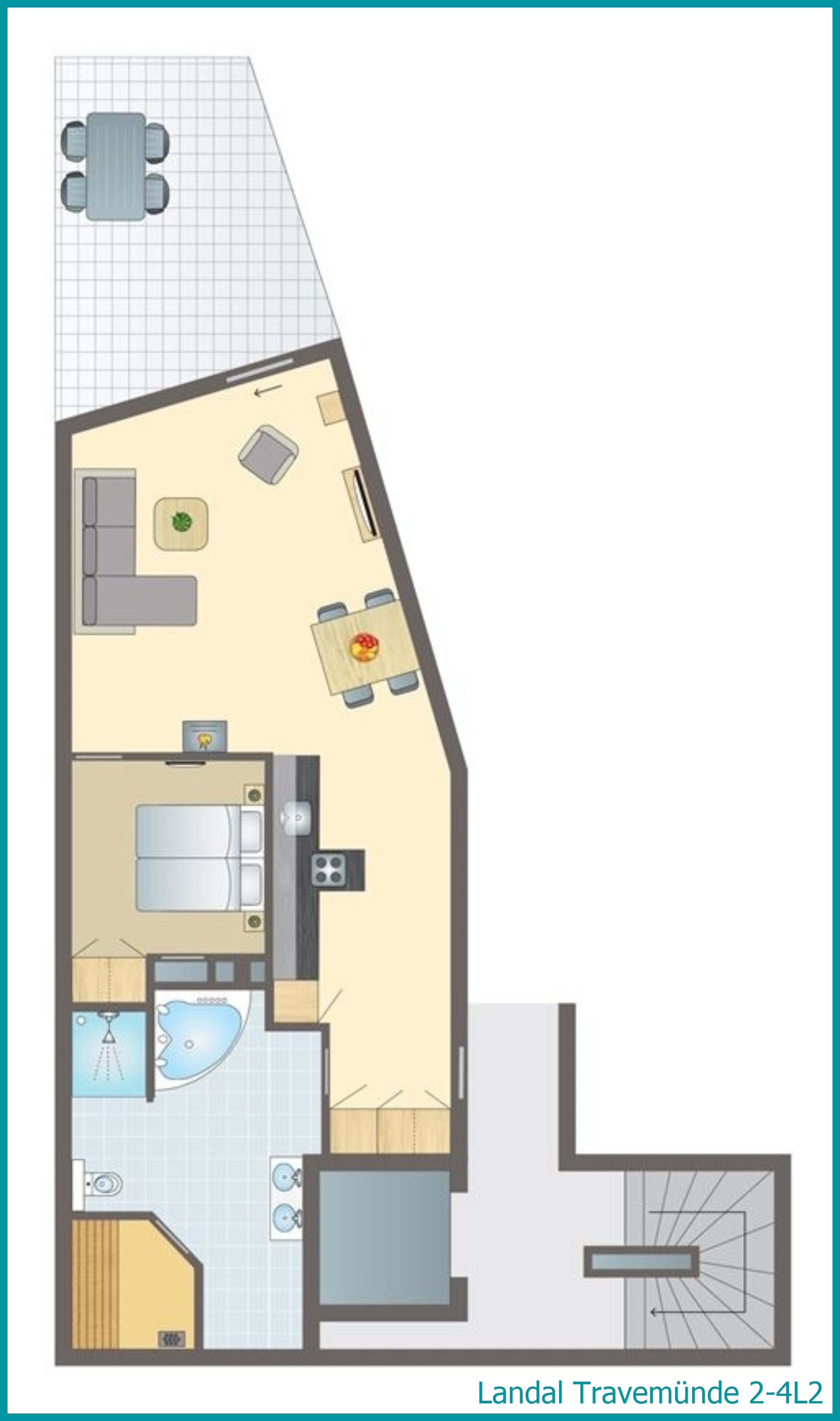 2-4-persoons appartement 2-4L2 in Travemünde