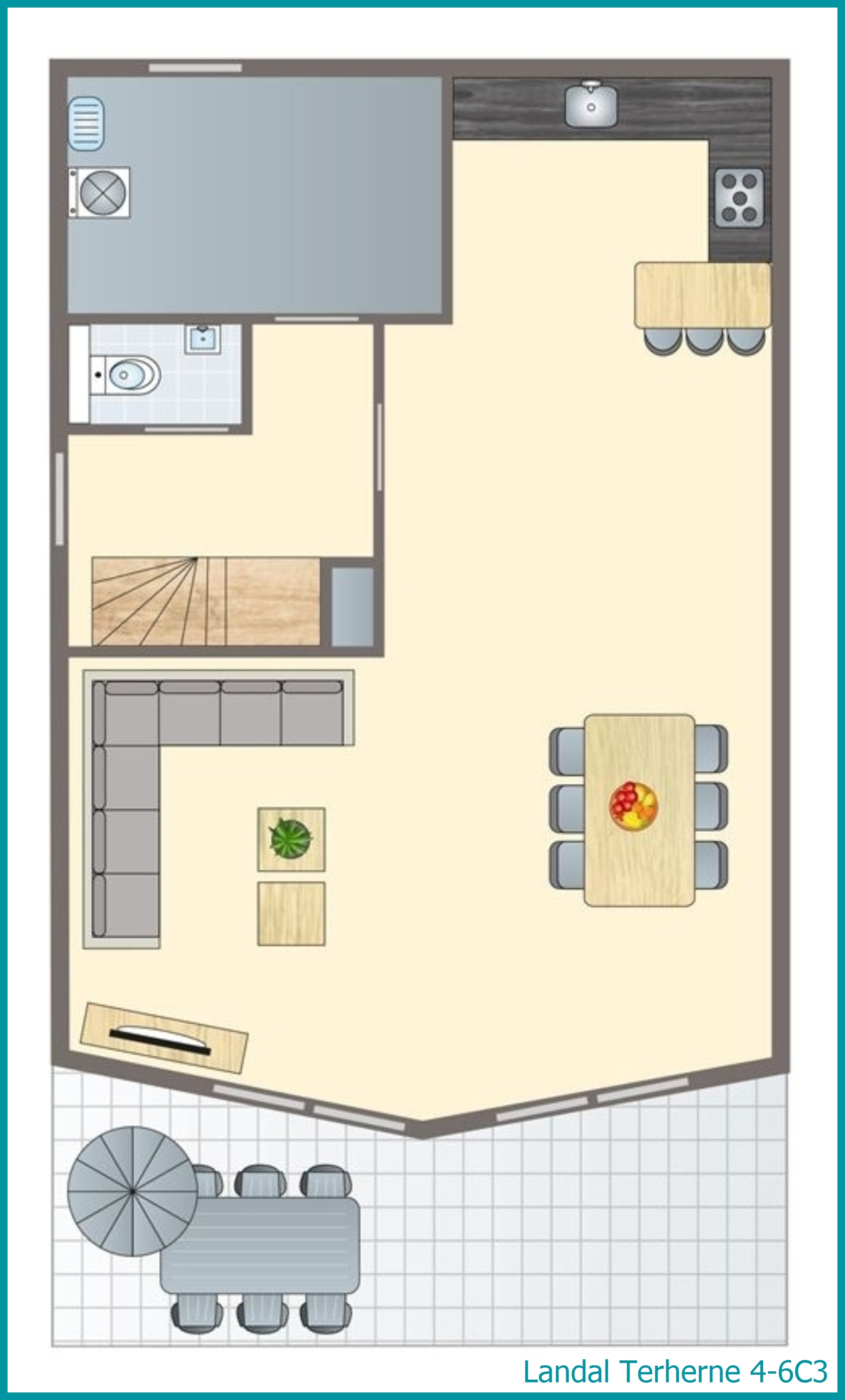 4-6-persoons waterwoning 4-6C3 in Terherne