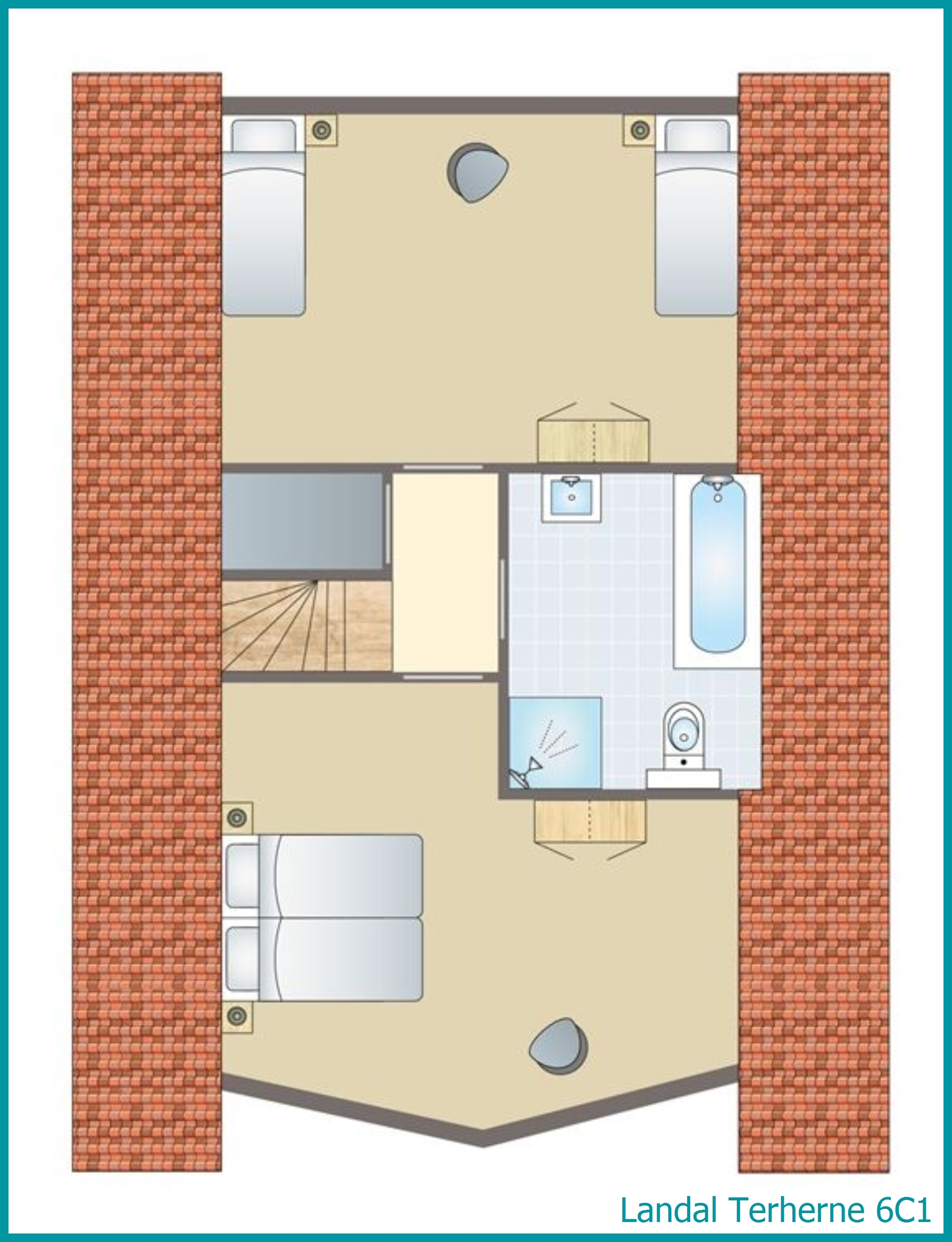6-persoons waterwoning 6C1 in Terherne