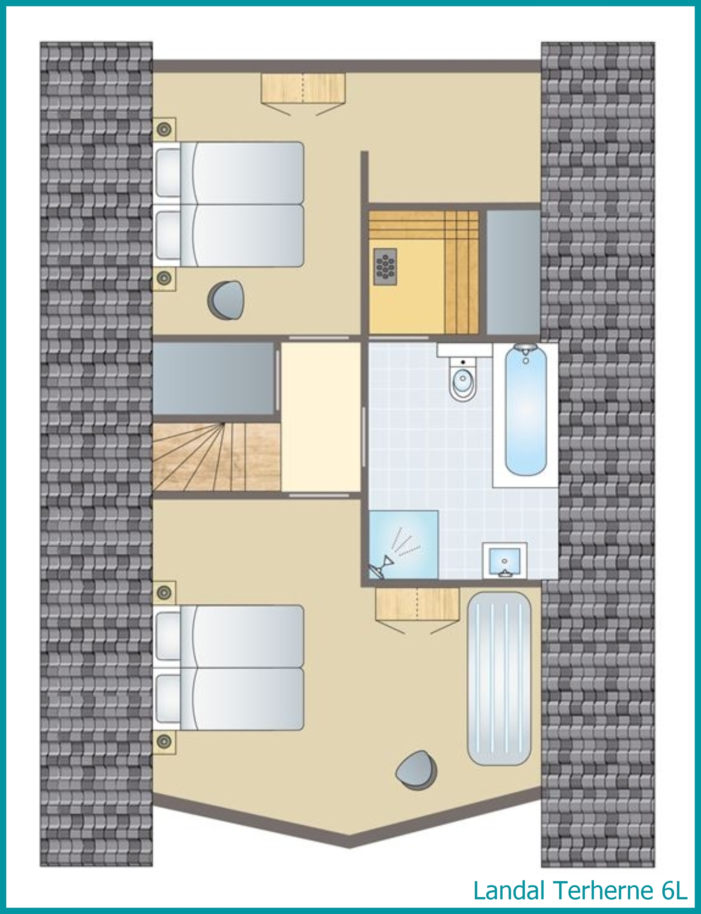 6-persoons waterwoning 6L in Terherne