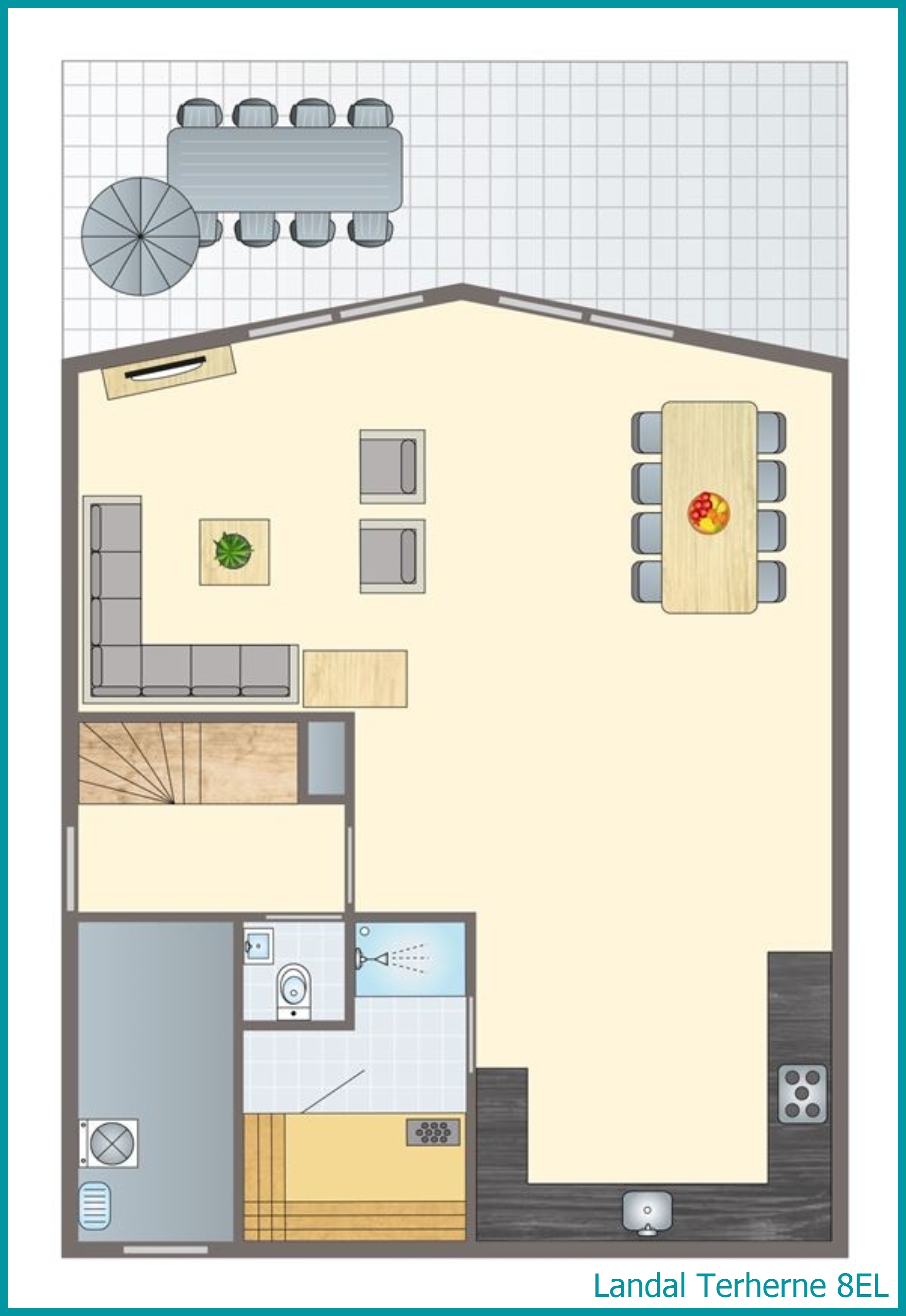 8-persoons waterwoning 8EL in Terherne
