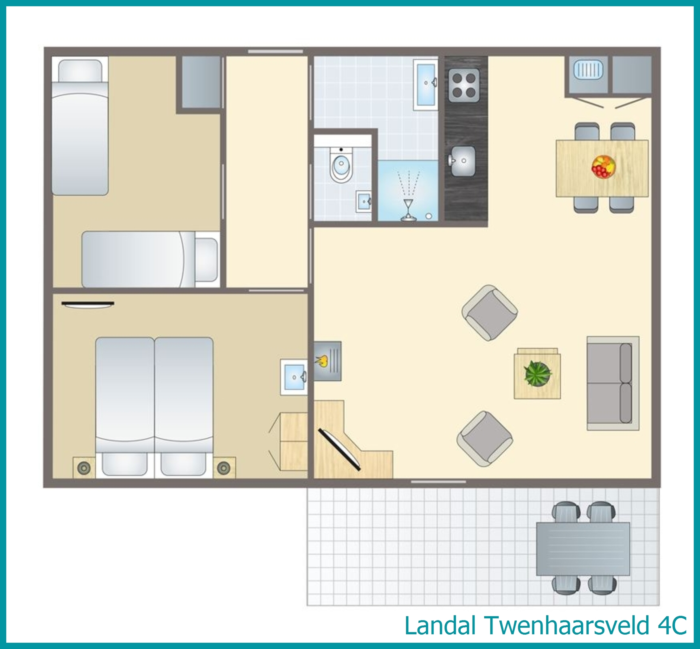 4-persoons bungalow 4C in Twenhaarsveld