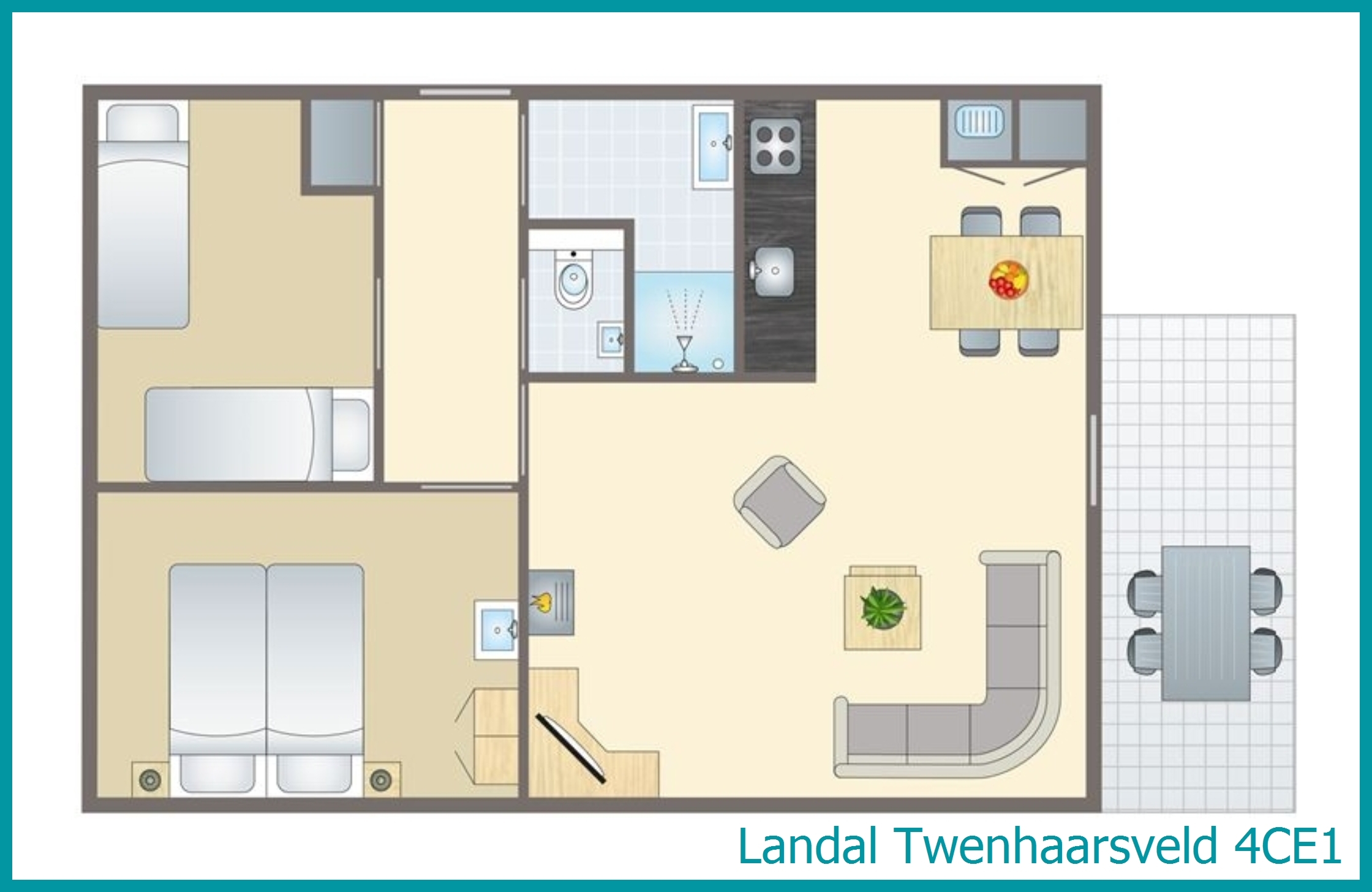 4-persoons bungalow 4CE1 in Twenhaarsveld