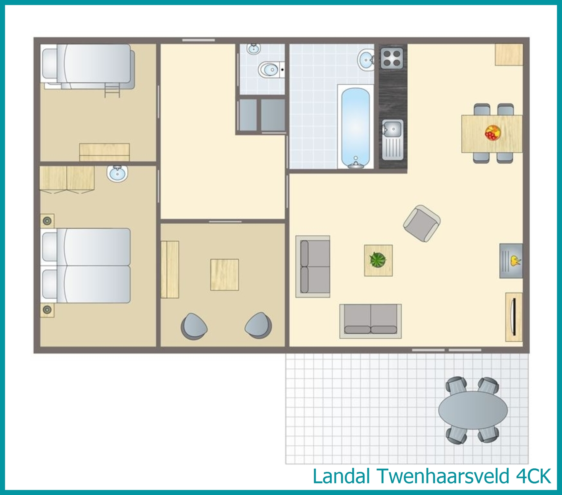 4-persoons kinderbungalow 4CK in Twenhaarsveld