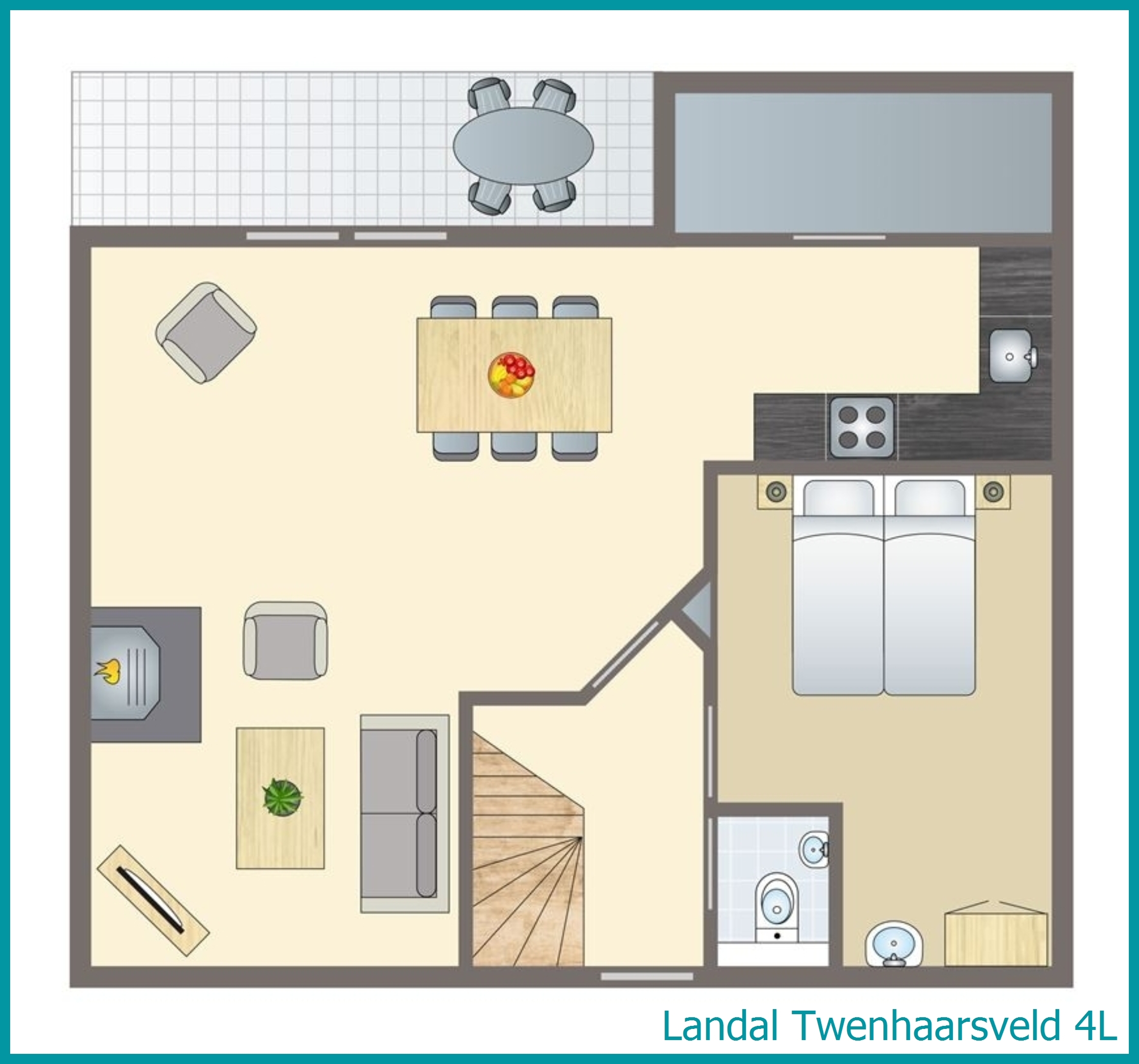 4-persoons bungalow 4L in Twenhaarsveld
