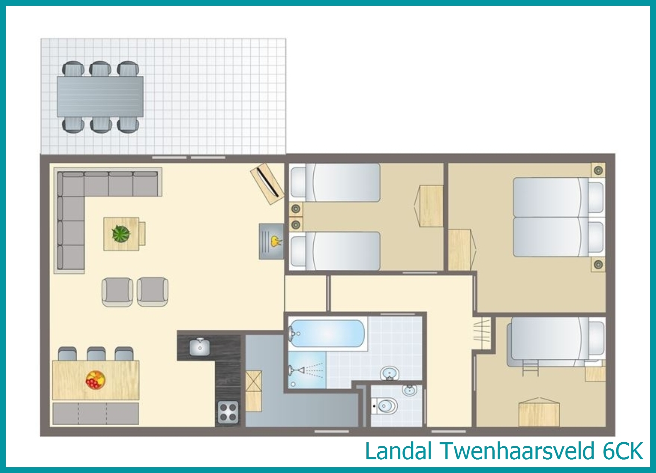 6-persoons kinderbungalow 6CK in Twenhaarsveld