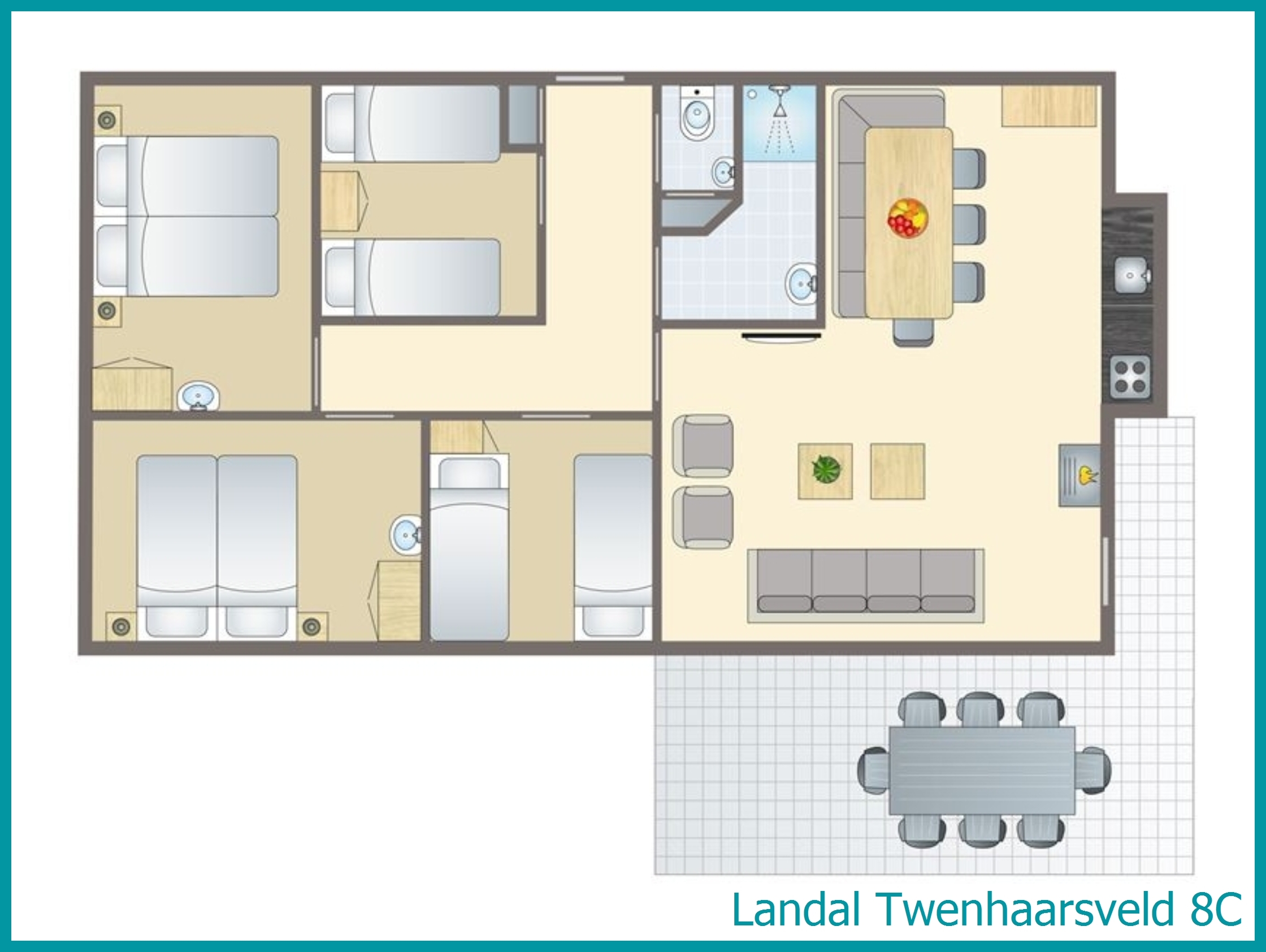 8-persoons bungalow 8C in Twenhaarsveld