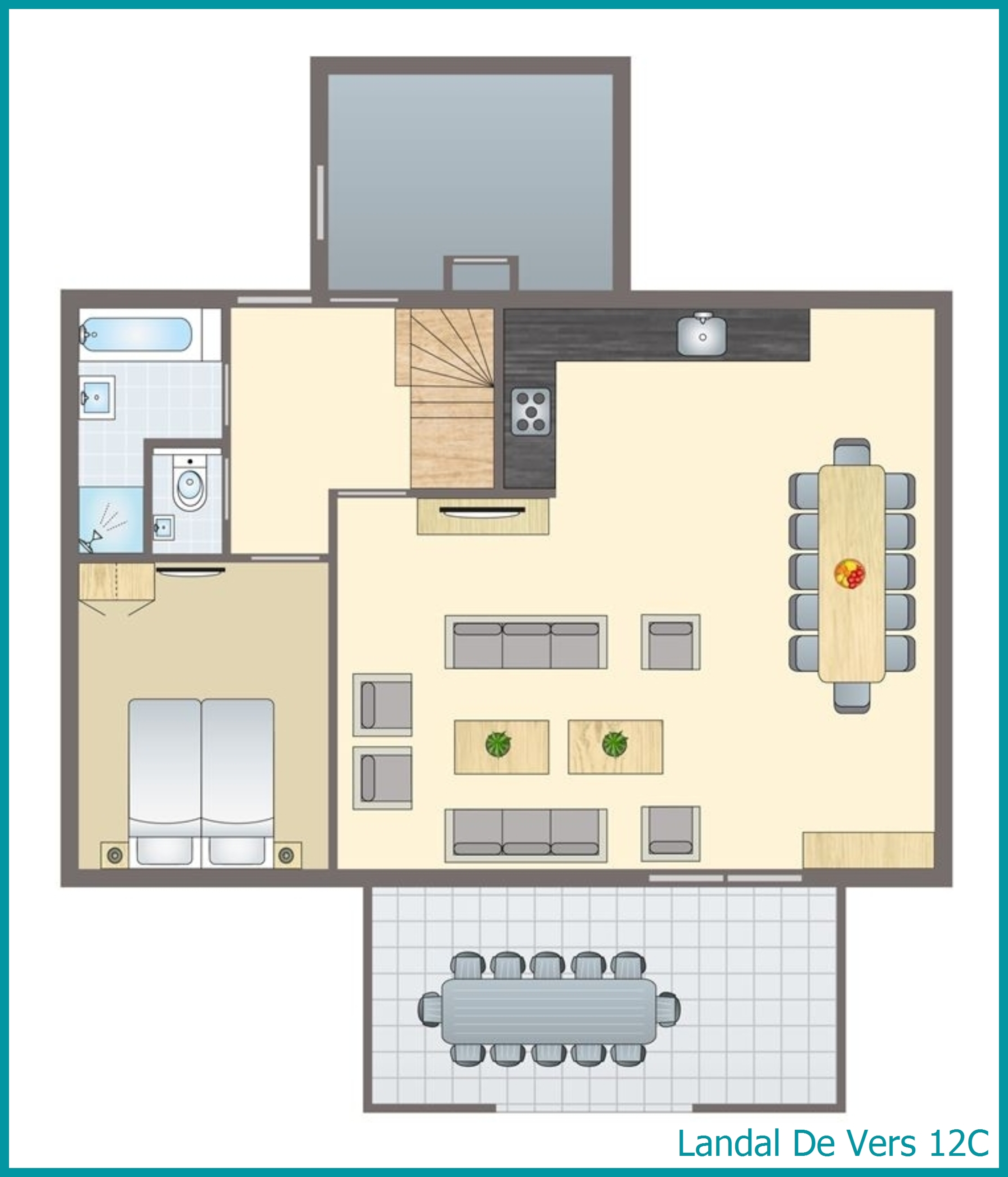 12-persoons bungalow 12C in De Vers