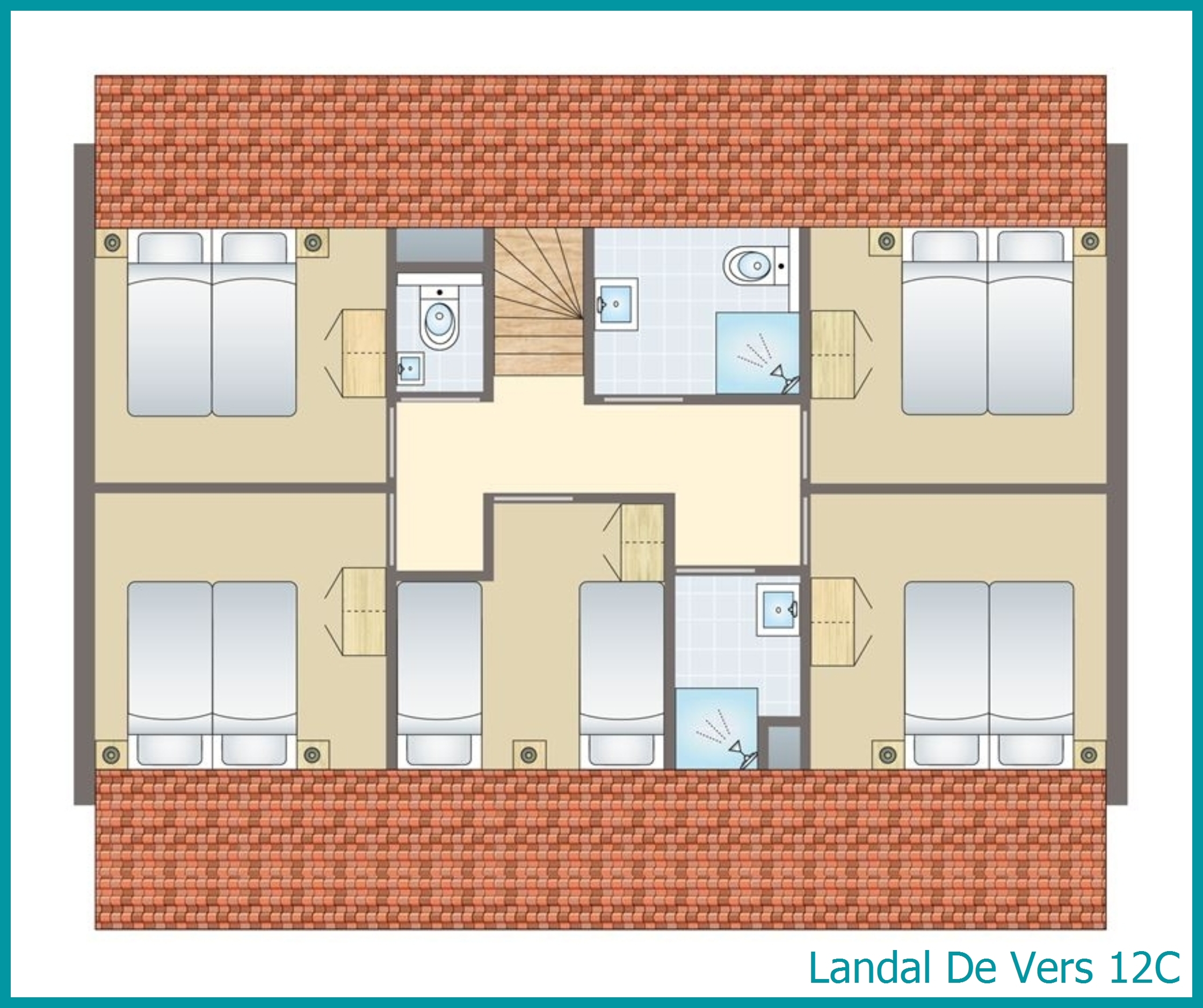 12-persoons bungalow 12C in De Vers