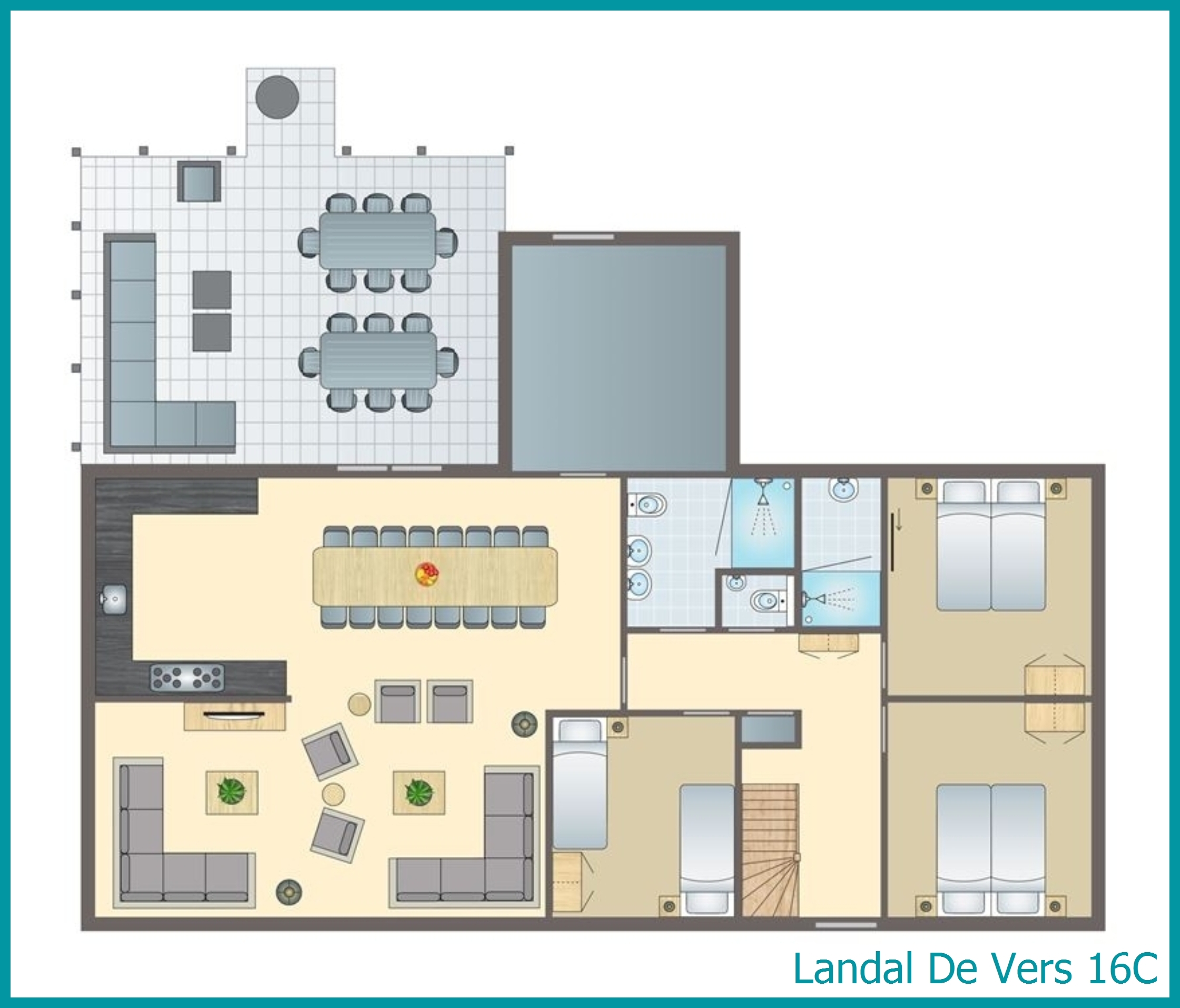 16-persoons bungalow 16C in De Vers