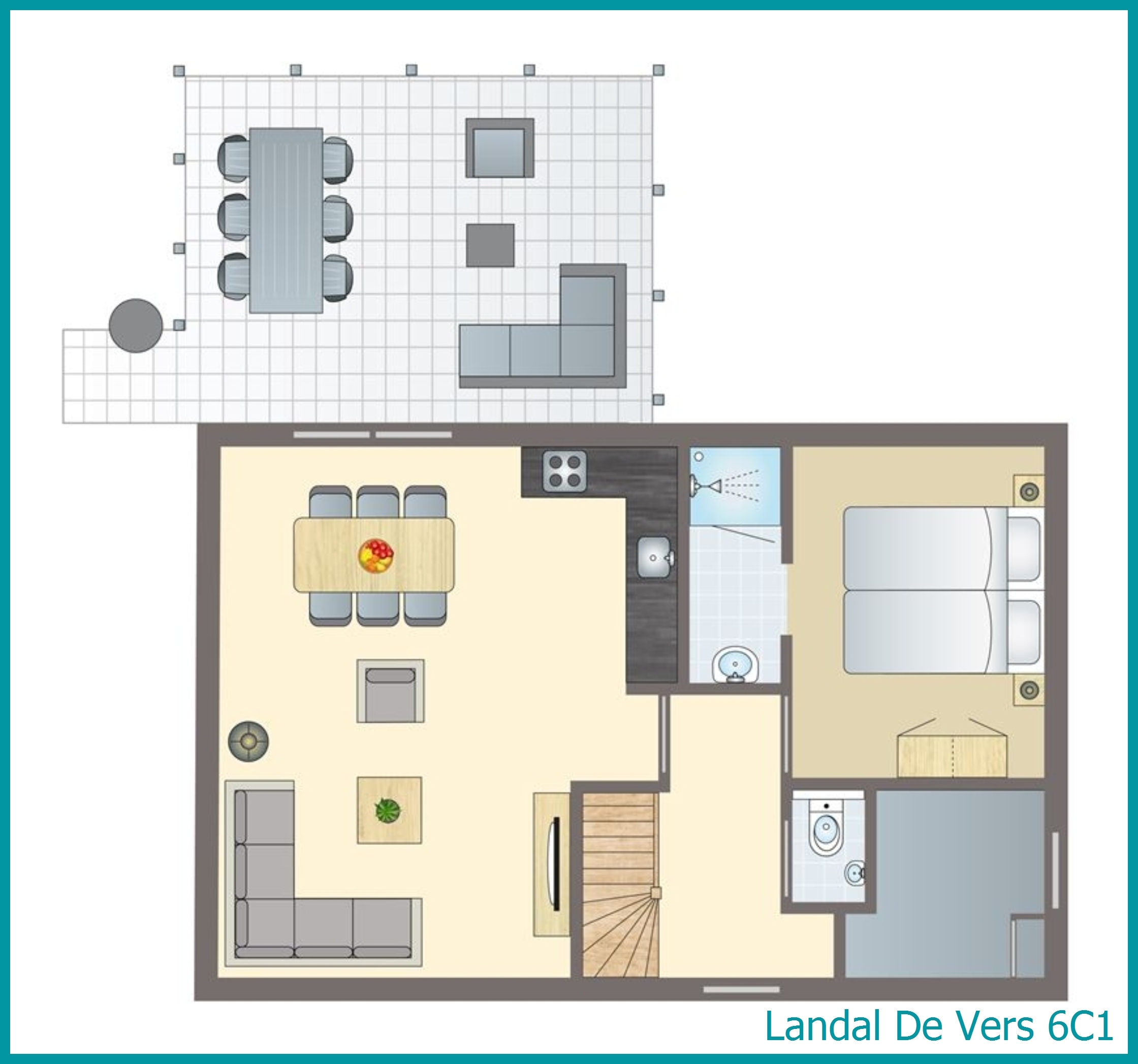 6-persoons bungalow 6C1 in De Vers