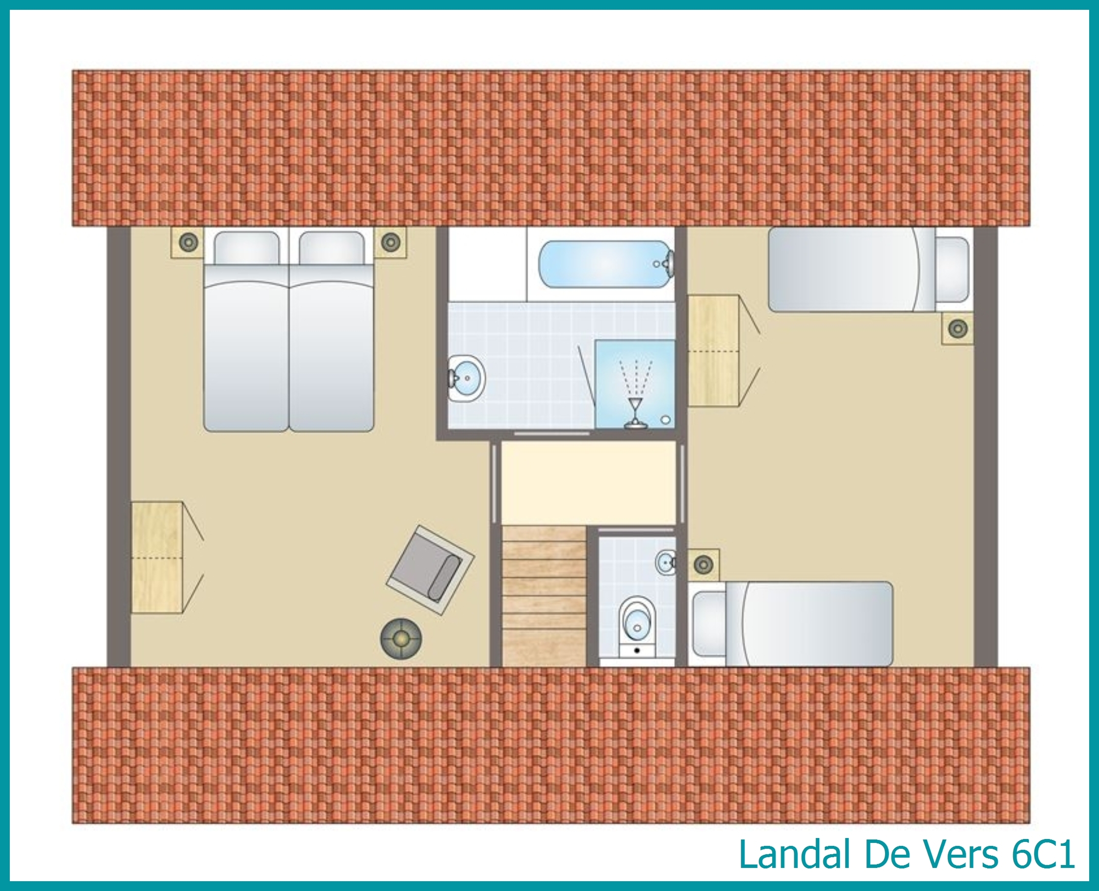 6-persoons bungalow 6C1 in De Vers