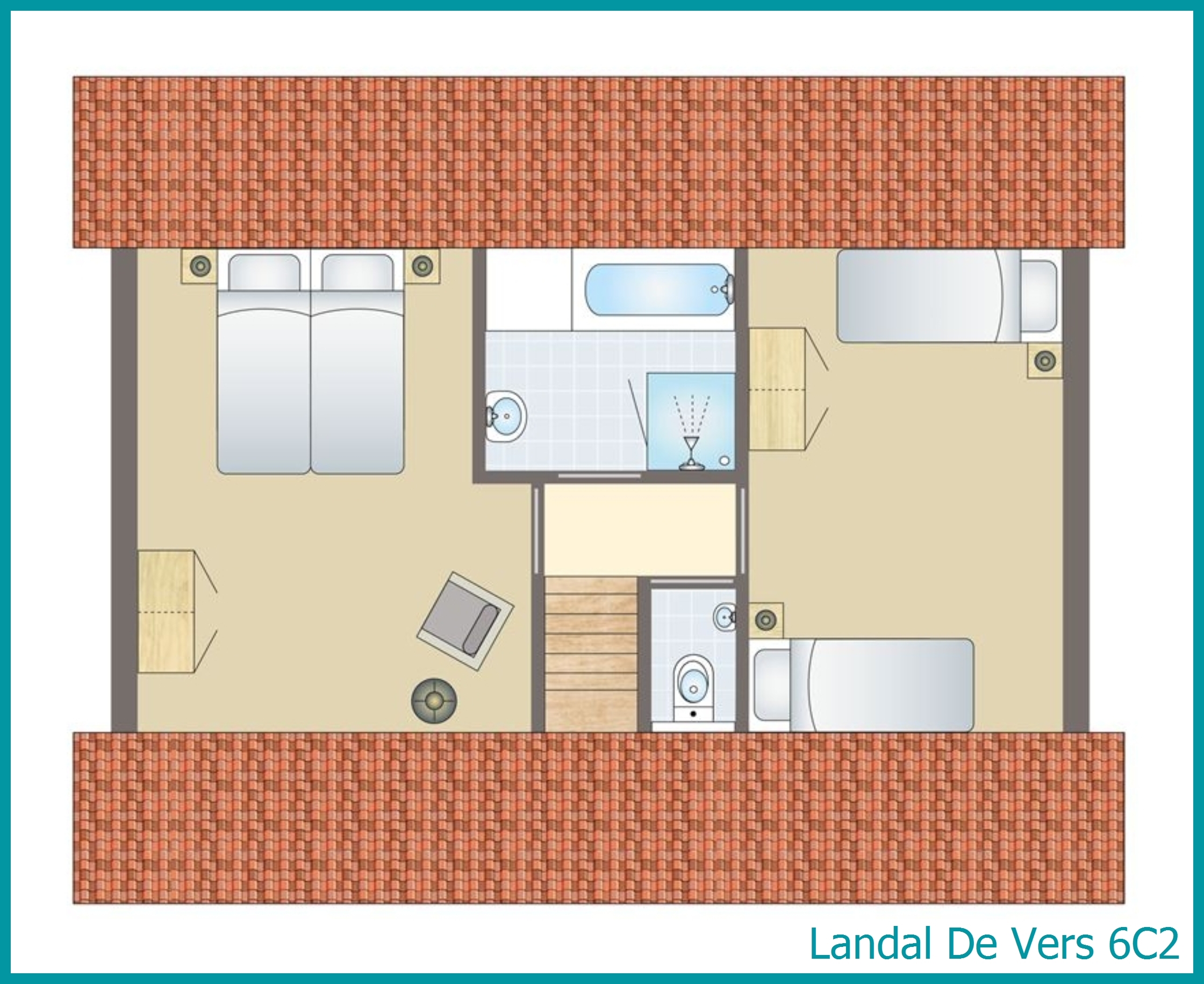 6-persoons bungalow 6C2 in De Vers