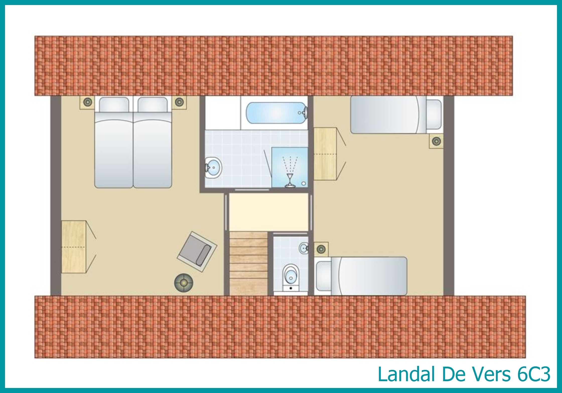 6-persoons bungalow 6C3 in De Vers