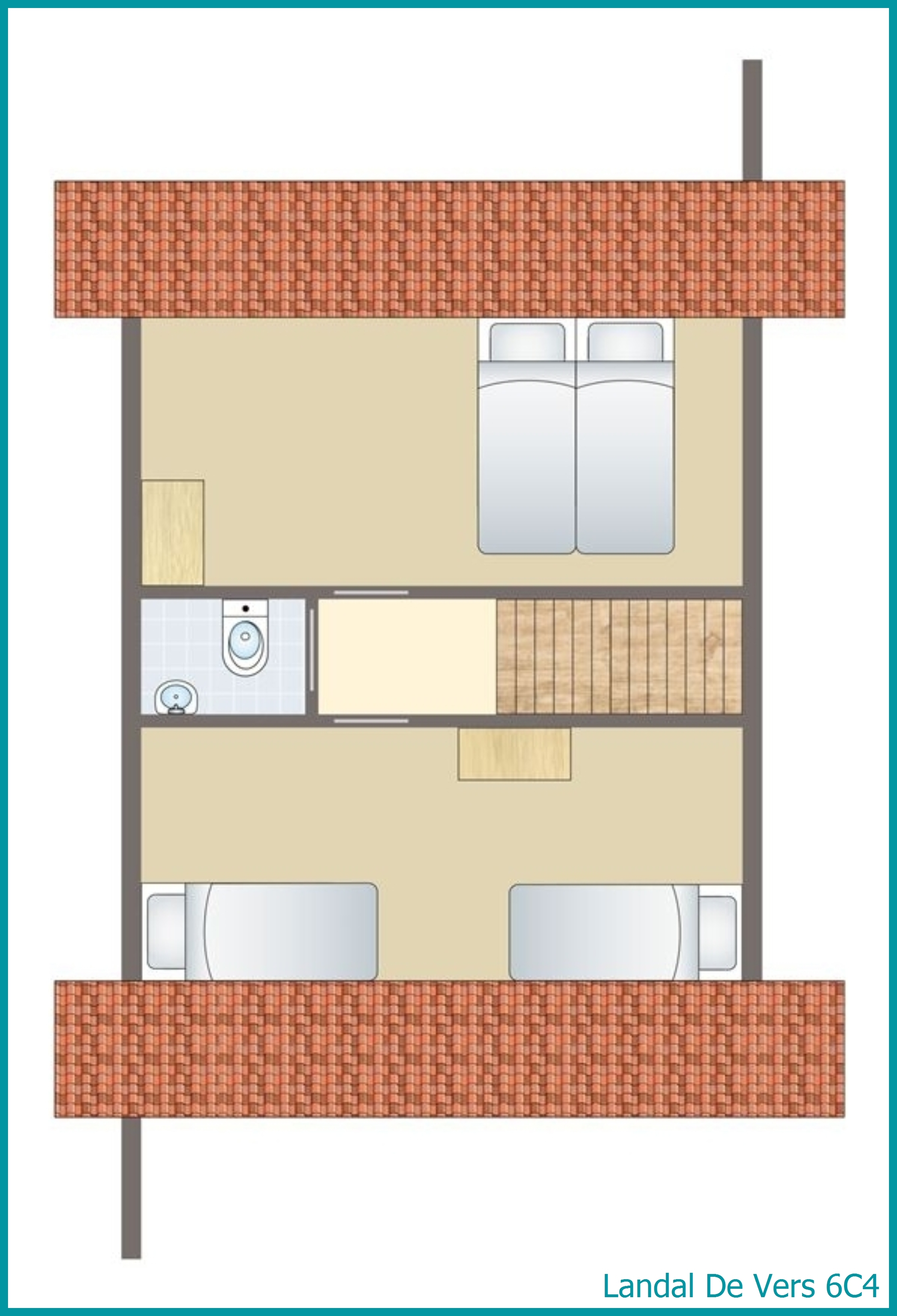 6-persoons bungalow 6C4 in De Vers