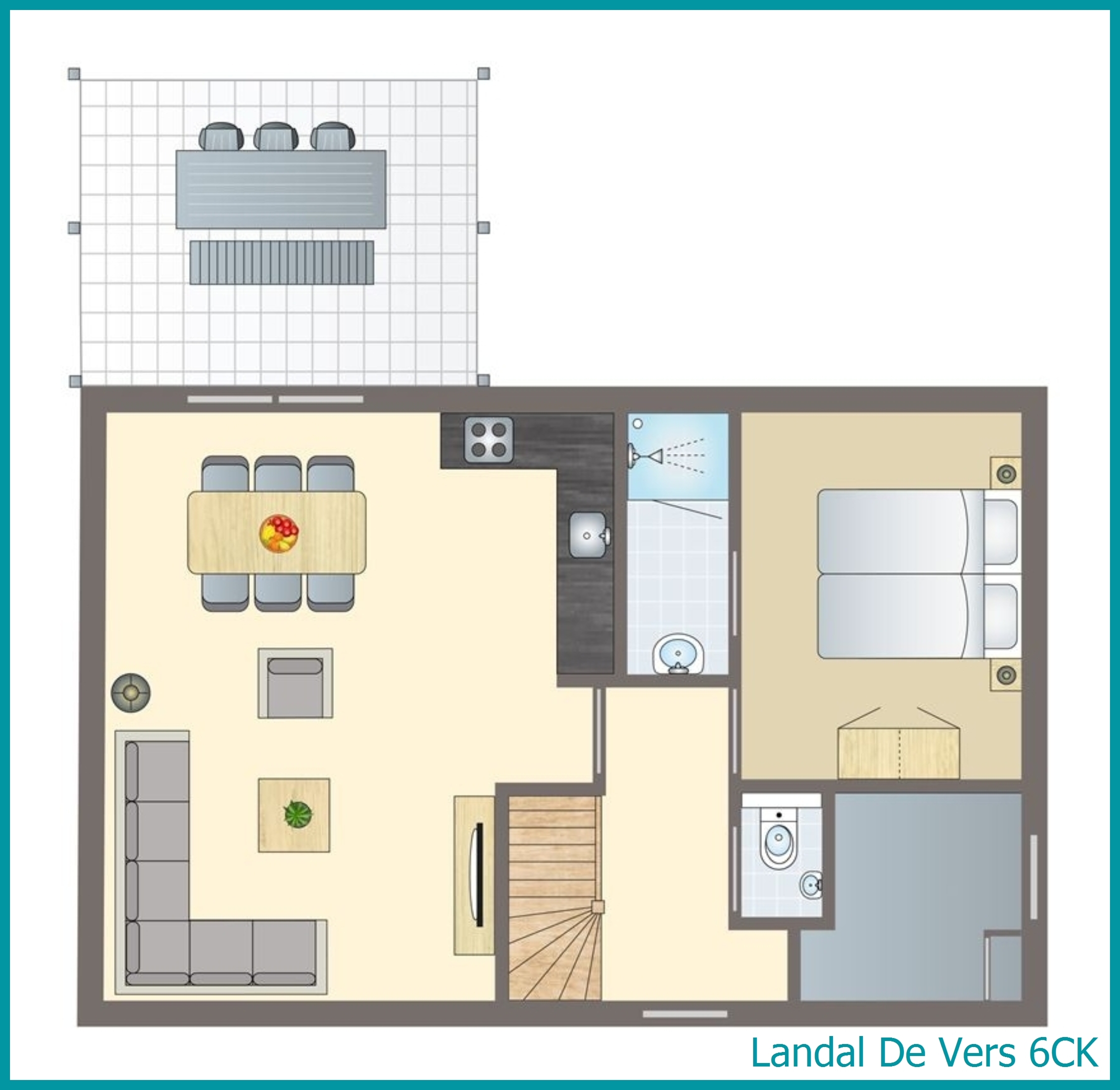 6-persoons kinderbungalow 6CK in De Vers