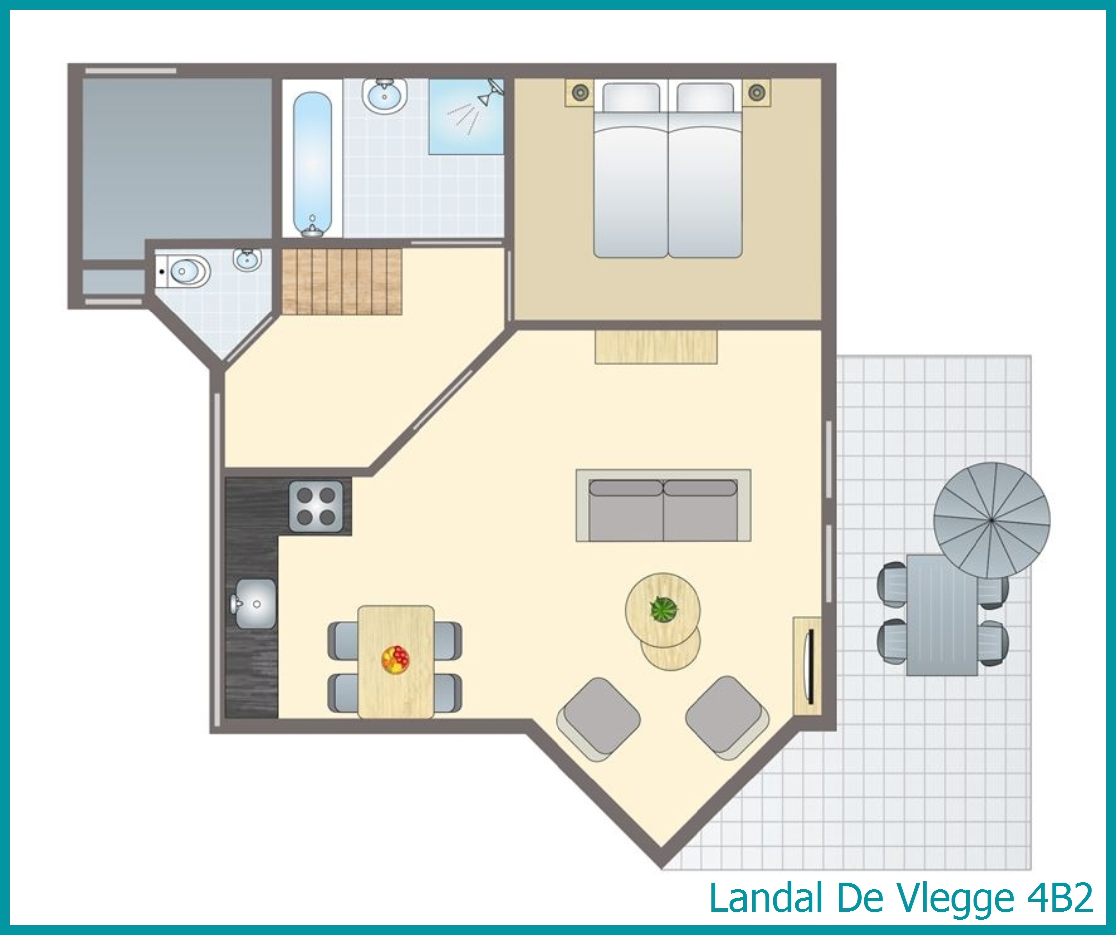 4-persoons bungalow 4B2 in De Vlegge