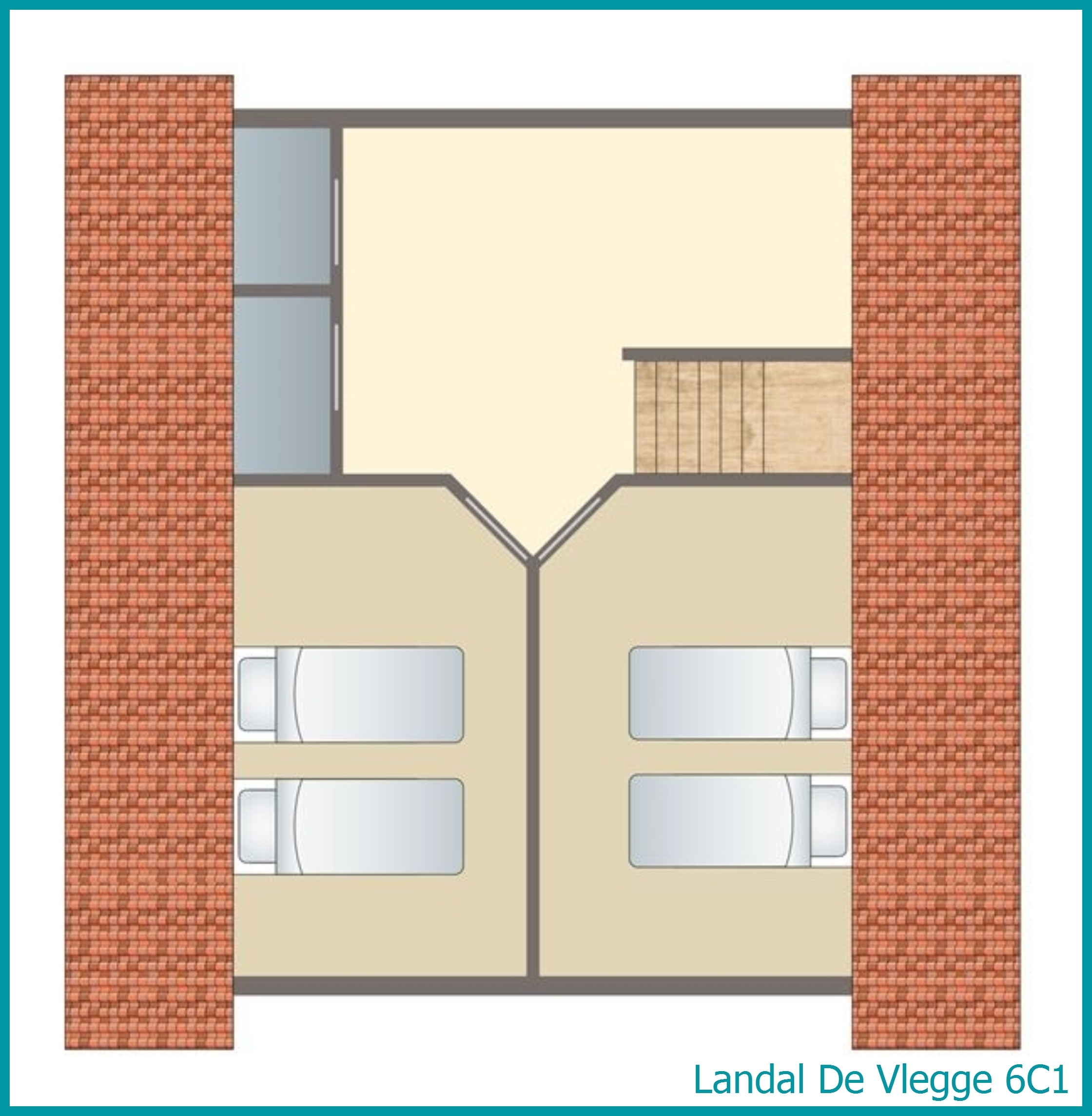 6-persoons bungalow 6C1 in De Vlegge