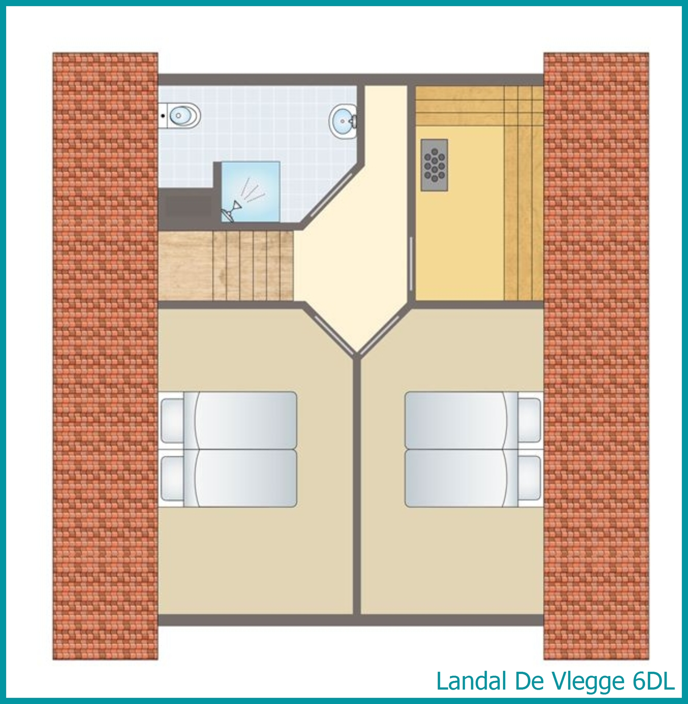 6-persoons bungalow 6DL in De Vlegge