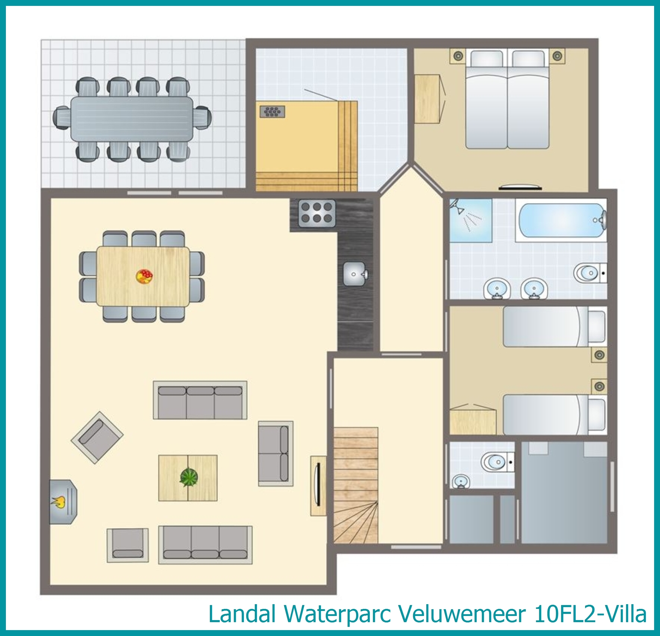 10-persoons villa 10FL2-Villa in Waterparc Veluwemeer