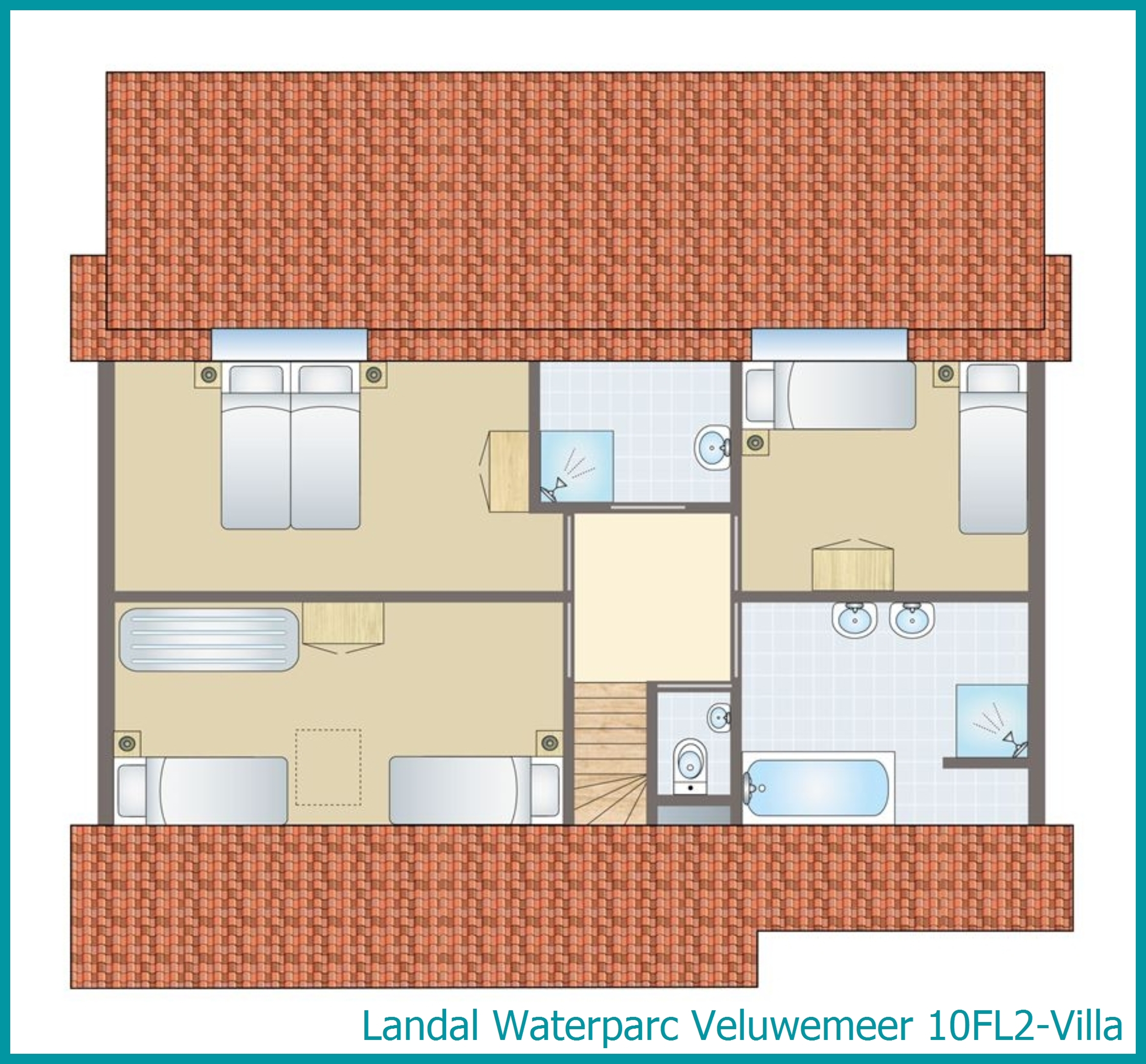 10-persoons villa 10FL2-Villa in Waterparc Veluwemeer