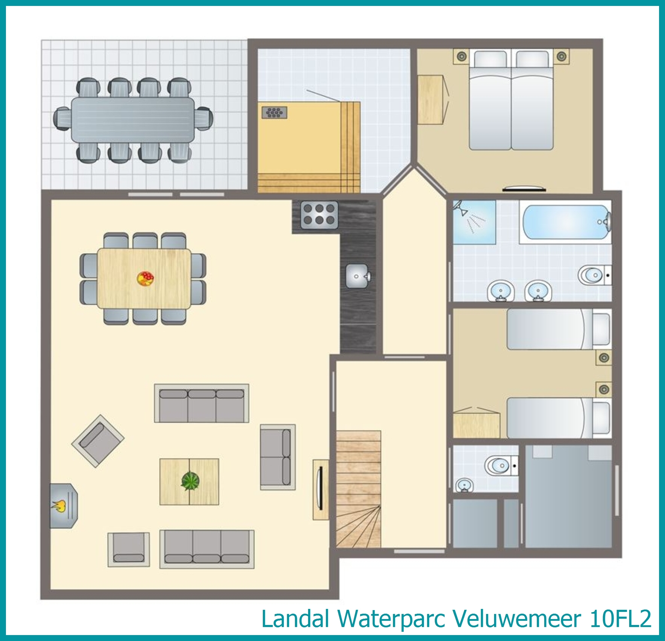 10-persoons villa 10FL2 in Waterparc Veluwemeer