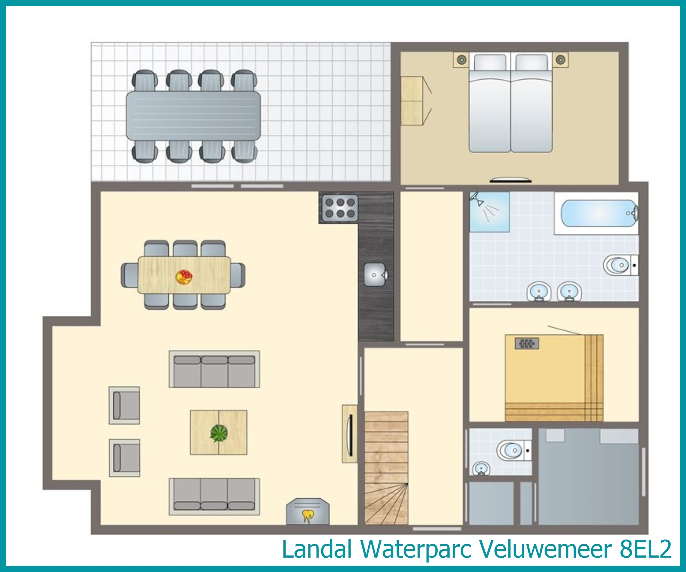 8-persoons villa 8EL2 in Waterparc Veluwemeer