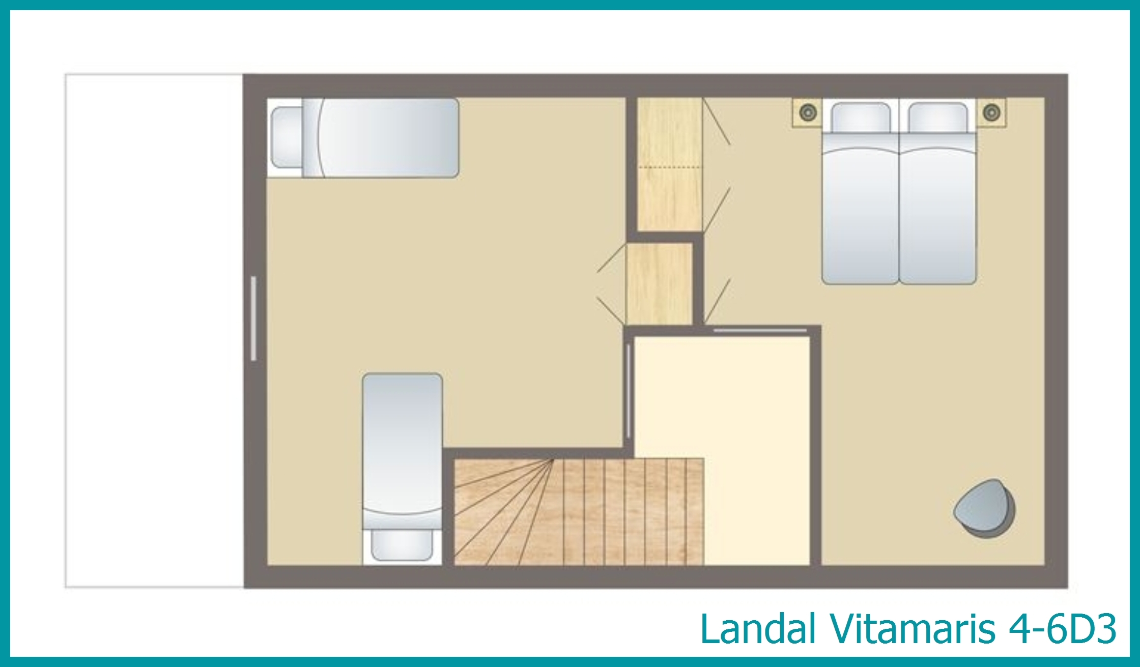 4-6-persoons appartement 4-6D3 in Vitamaris