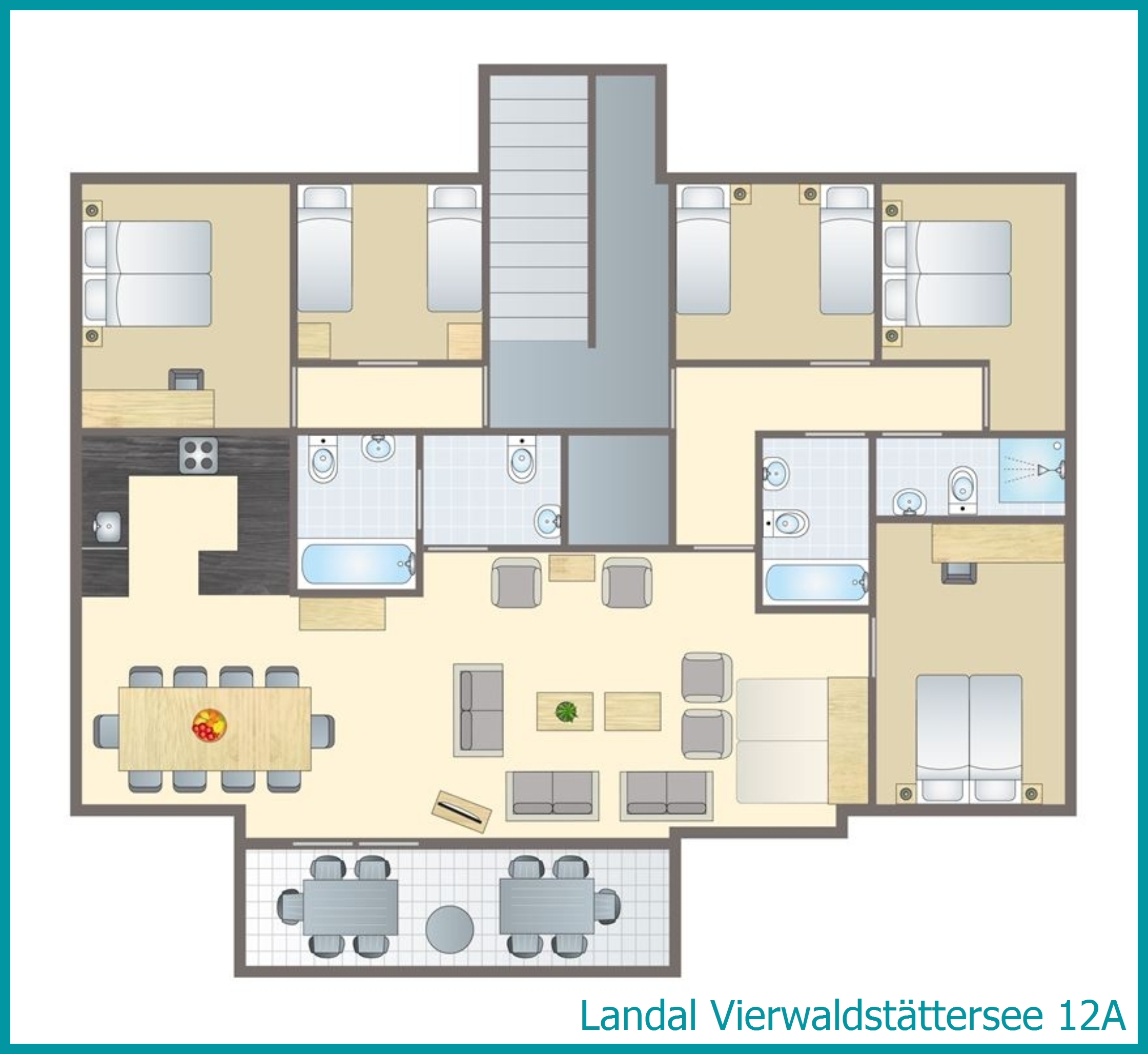 12-persoons appartement 12A in Vierwaldstättersee