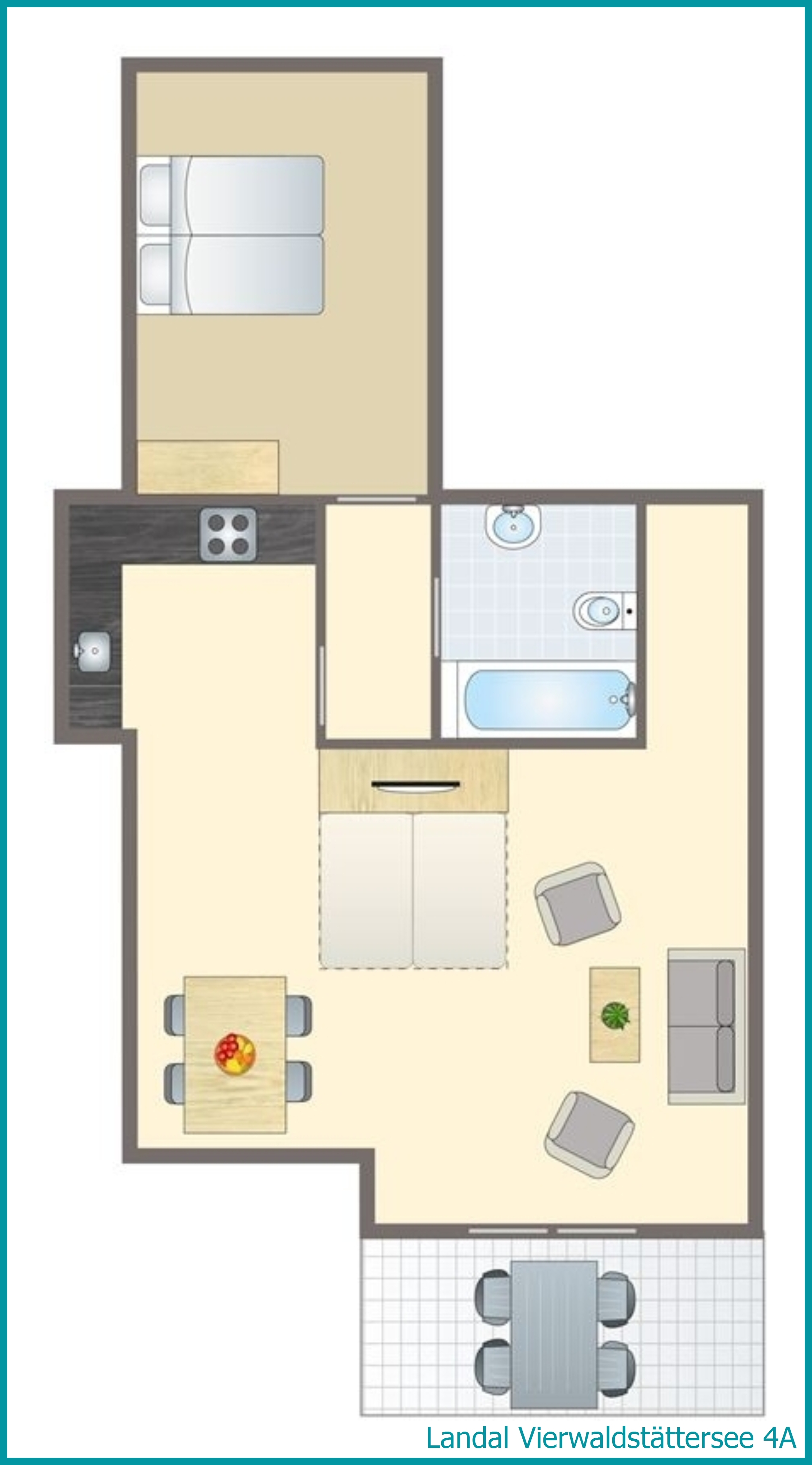 4-persoons appartement 4A in Vierwaldstättersee