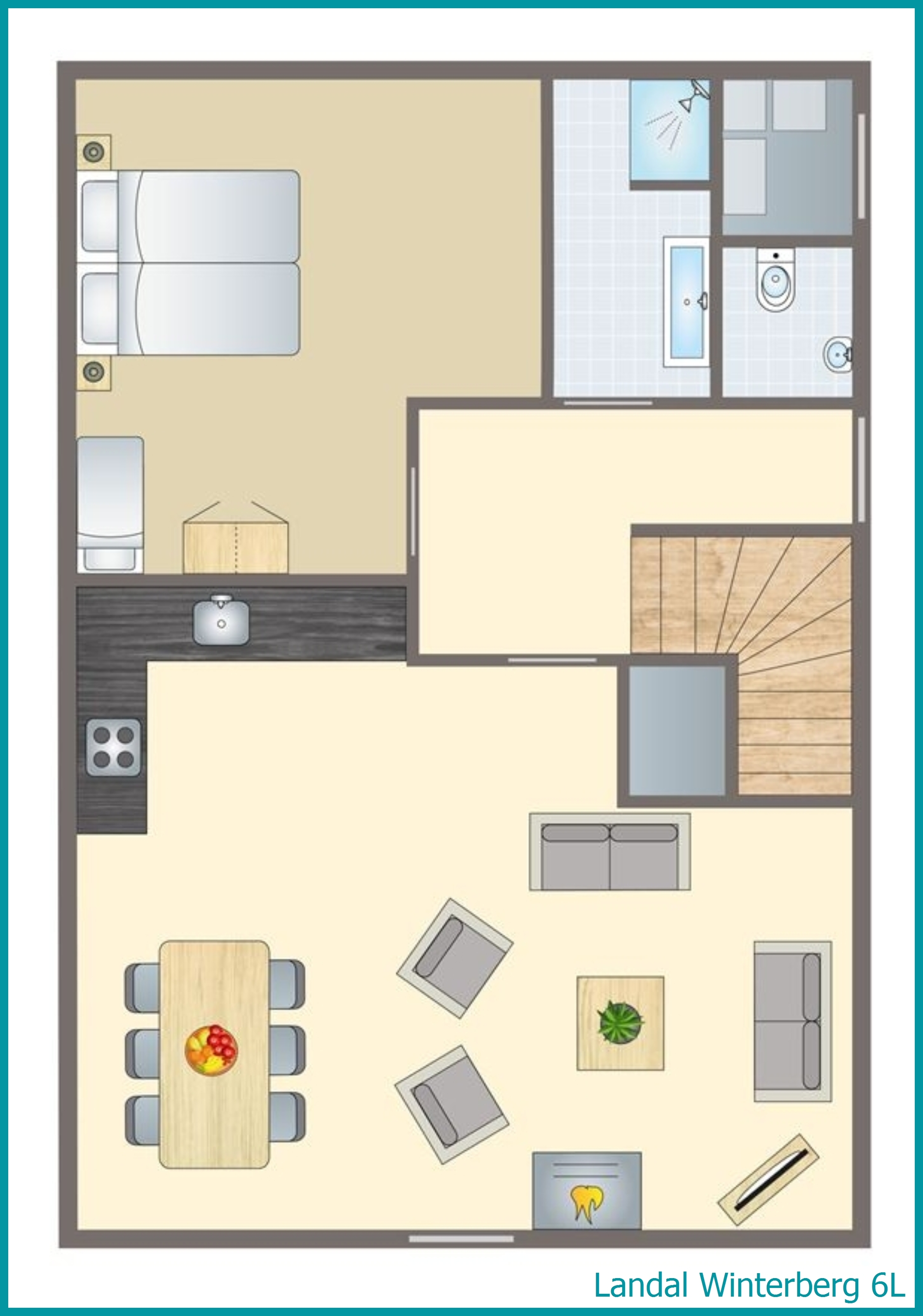 6-persoons accommodatie 6L in Winterberg