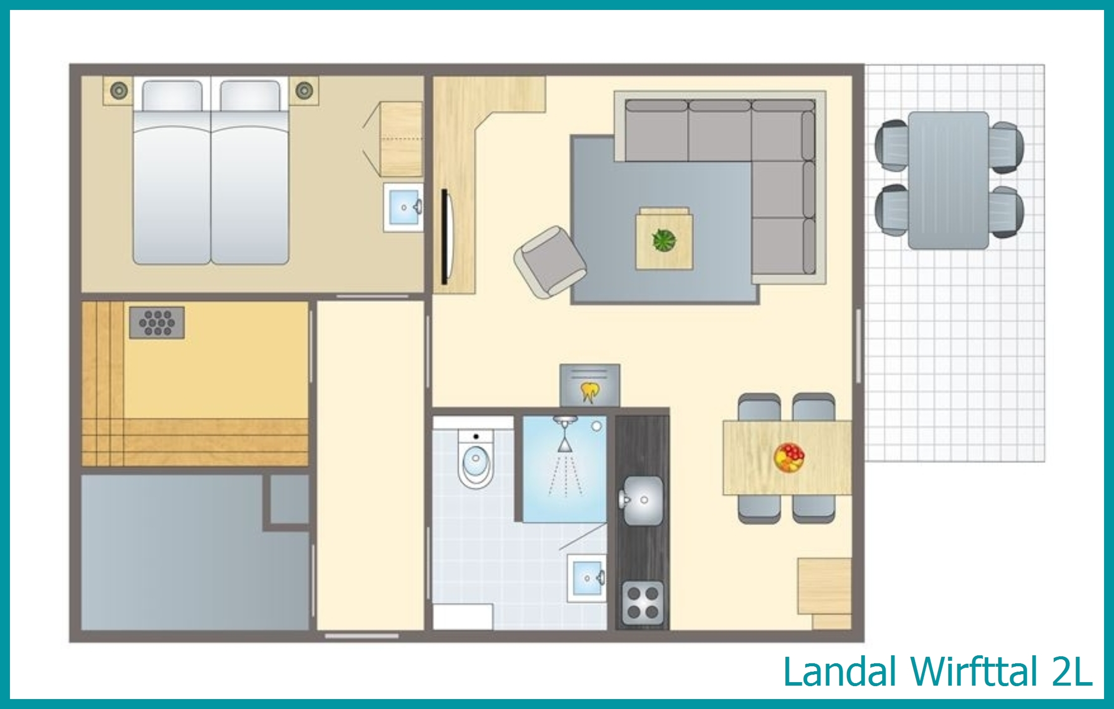 2-persoons bungalow 2L in Wirfttal