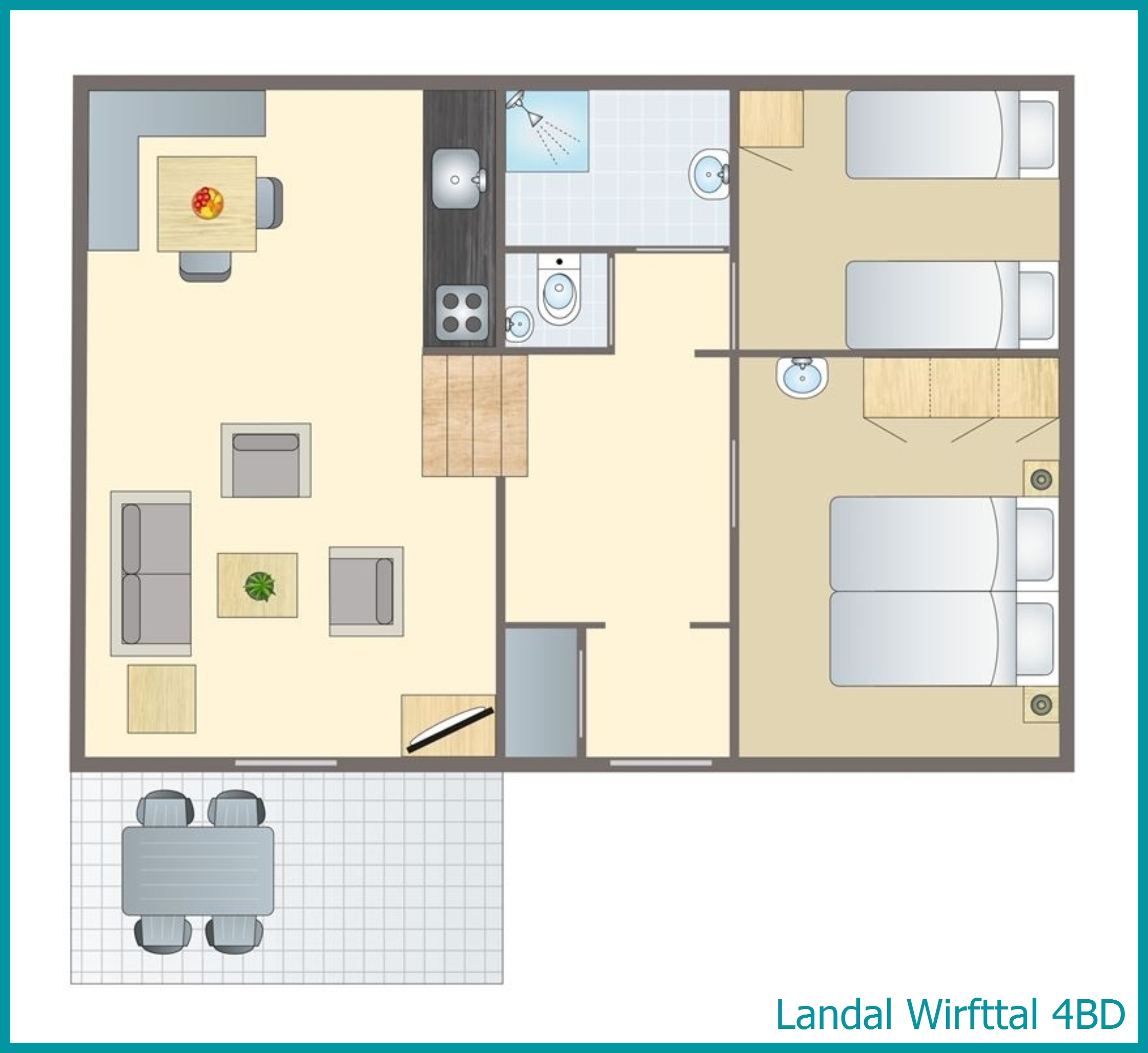 4-persoons hondenbungalow 4BD in Wirfttal