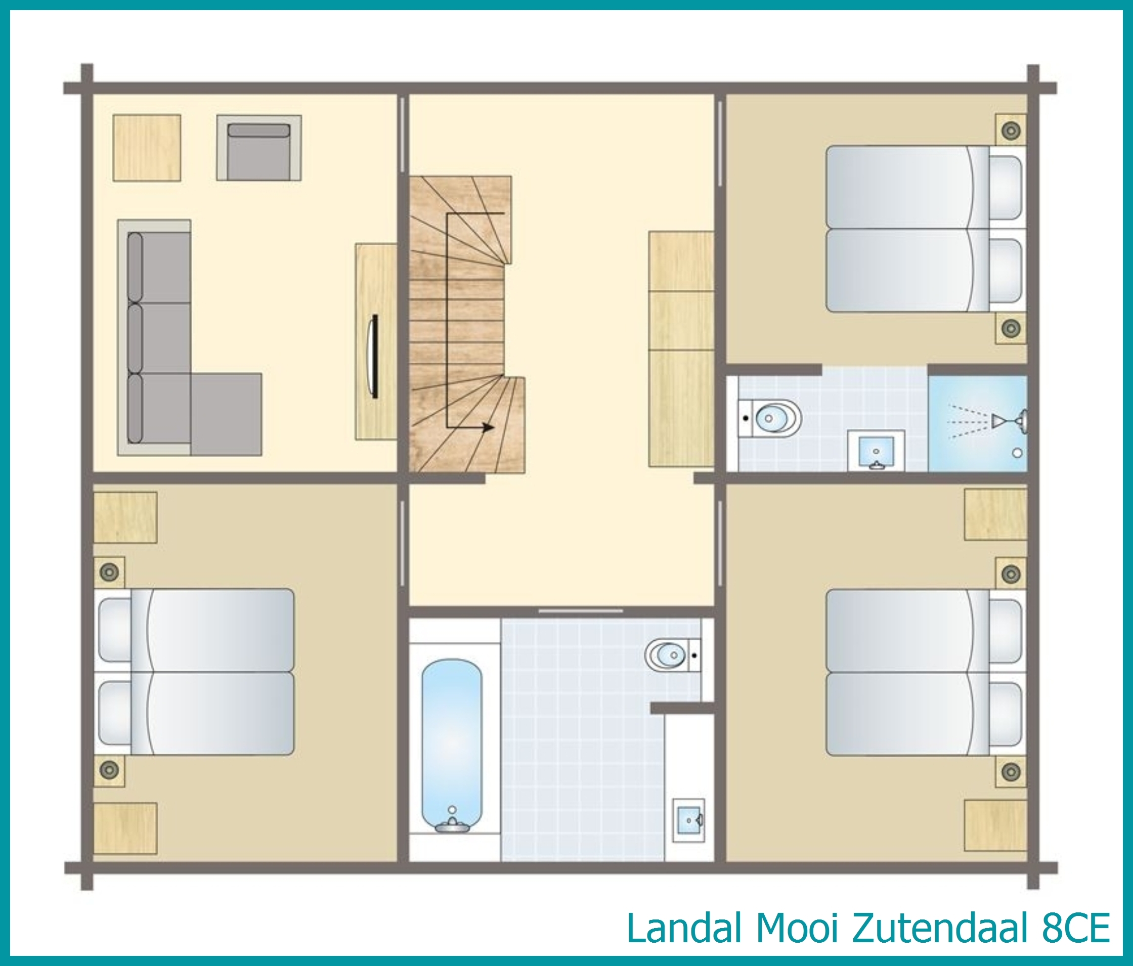 villa 8 personnes 8CE à Mooi Zutendaal