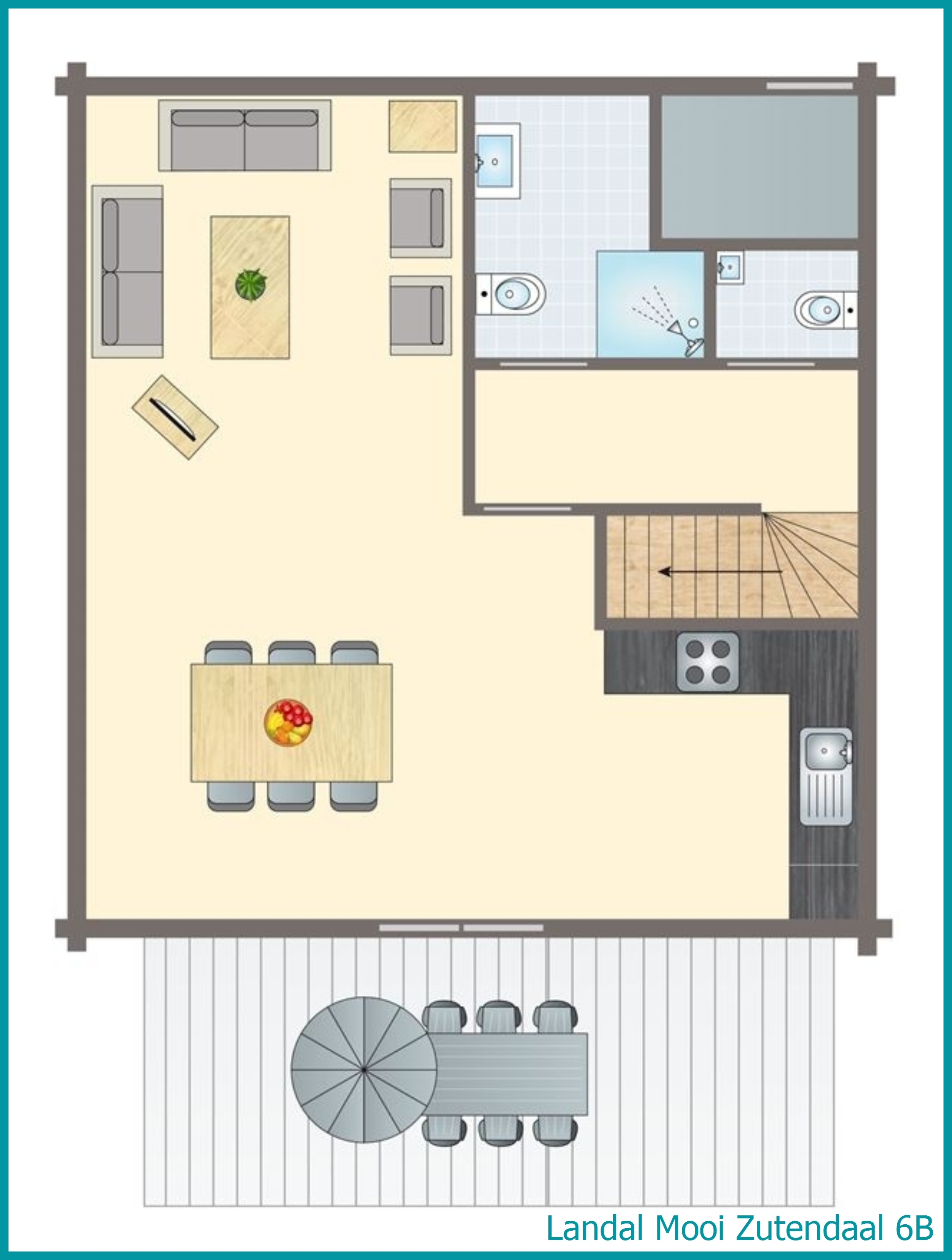 6-persoons bungalow 6B in Mooi Zutendaal