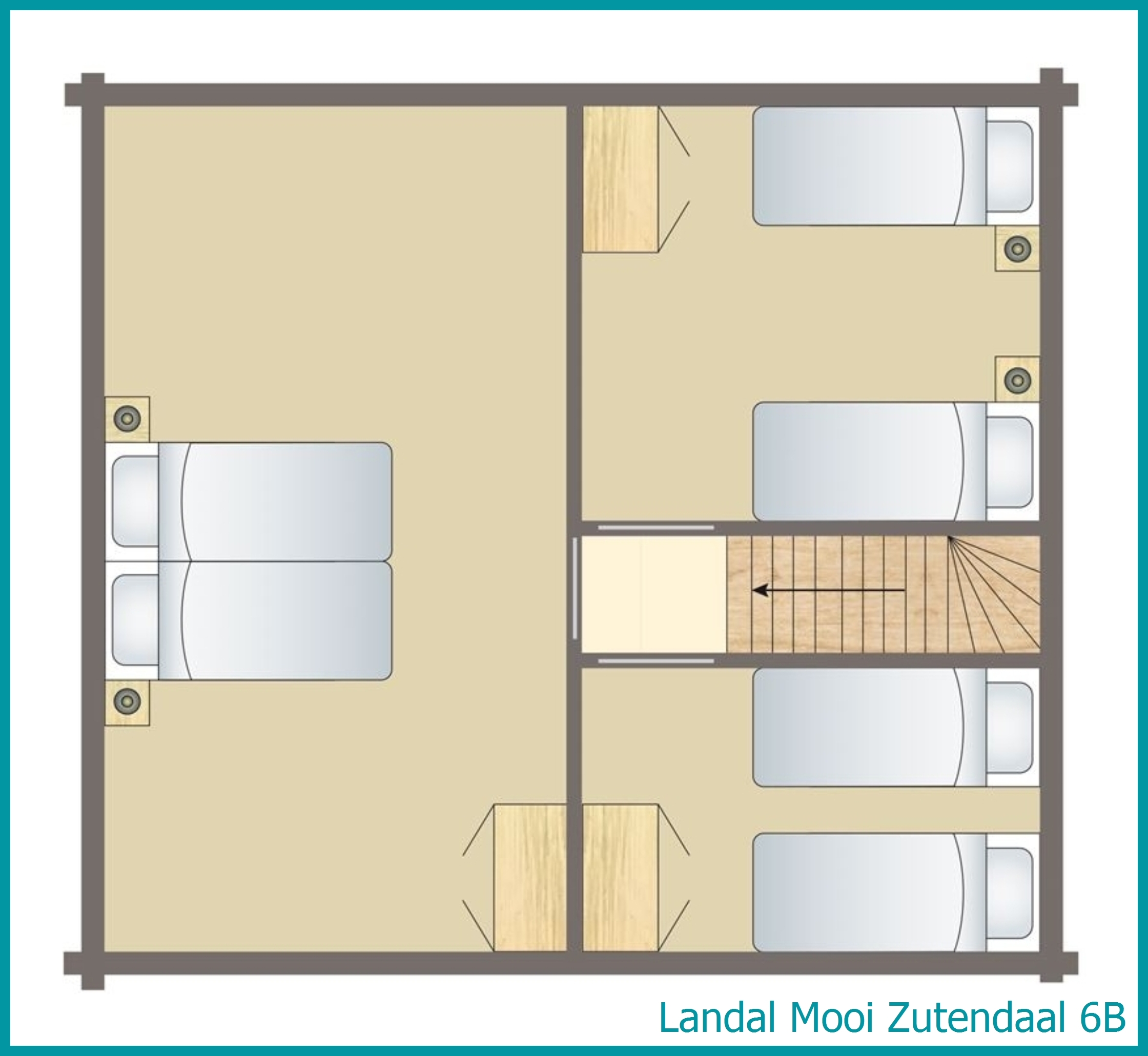 6-persoons bungalow 6B in Mooi Zutendaal