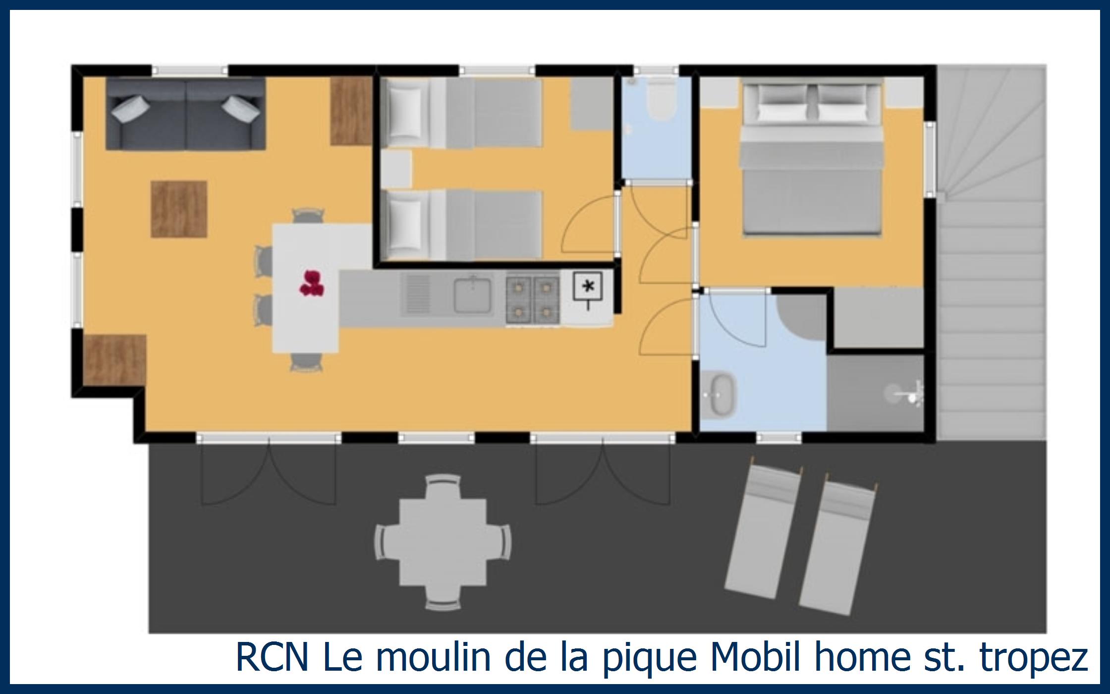 Caravane Mobil home st. tropez à Domaine de la Noguière