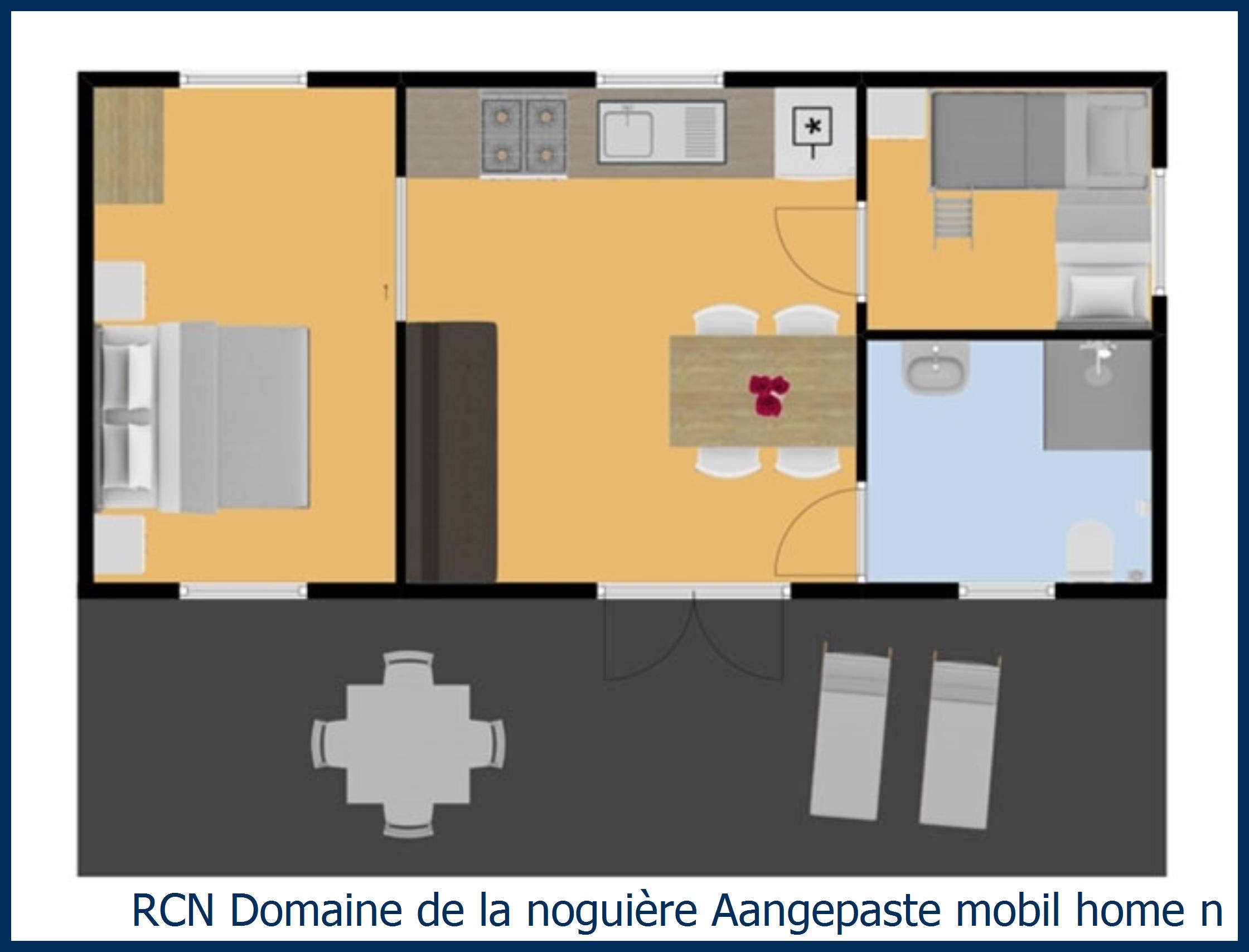 Stacaravan Aangepaste mobil home nice in Domaine de la Noguière
