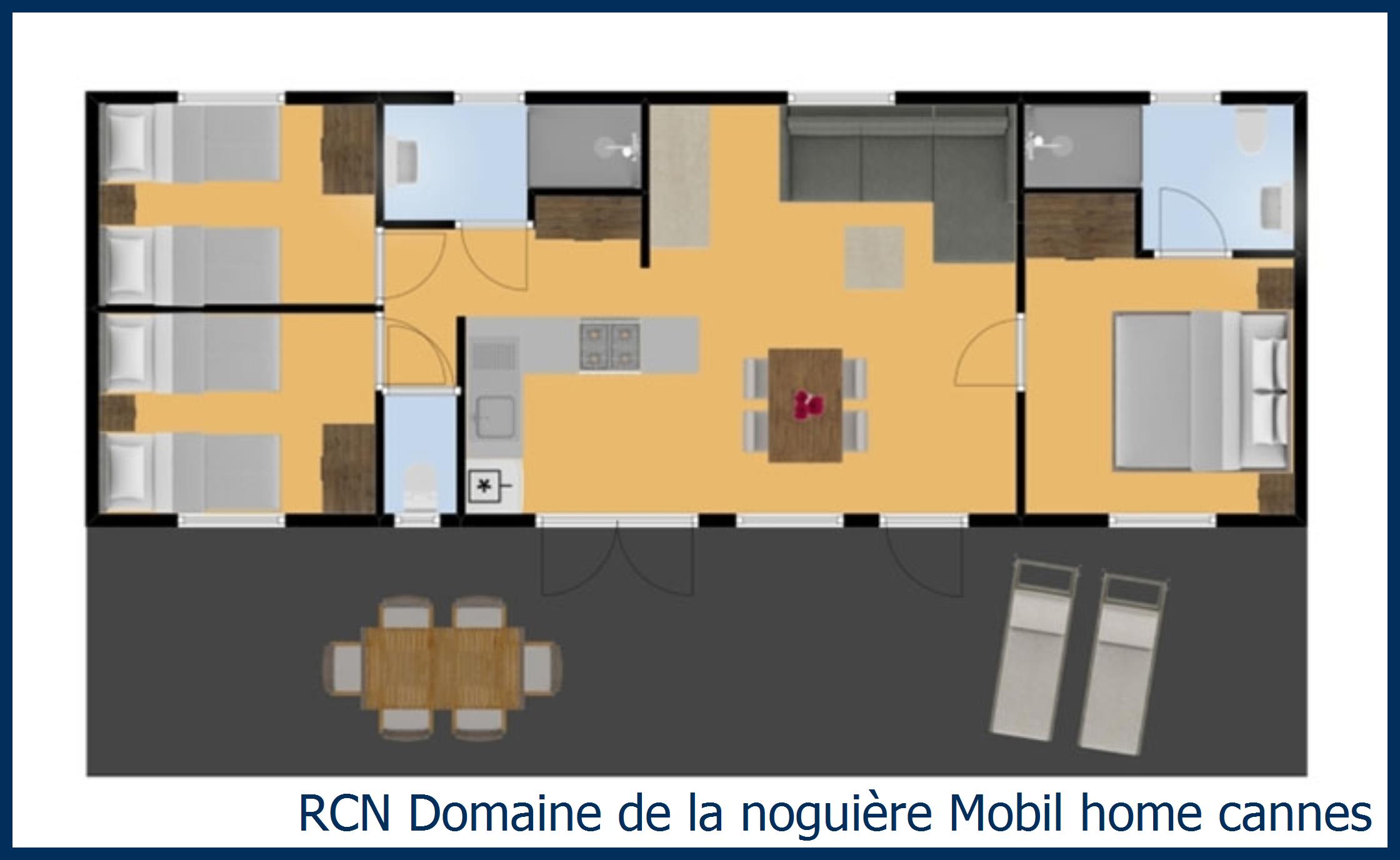 Stacaravan Mobil home cannes in Domaine de la Noguière