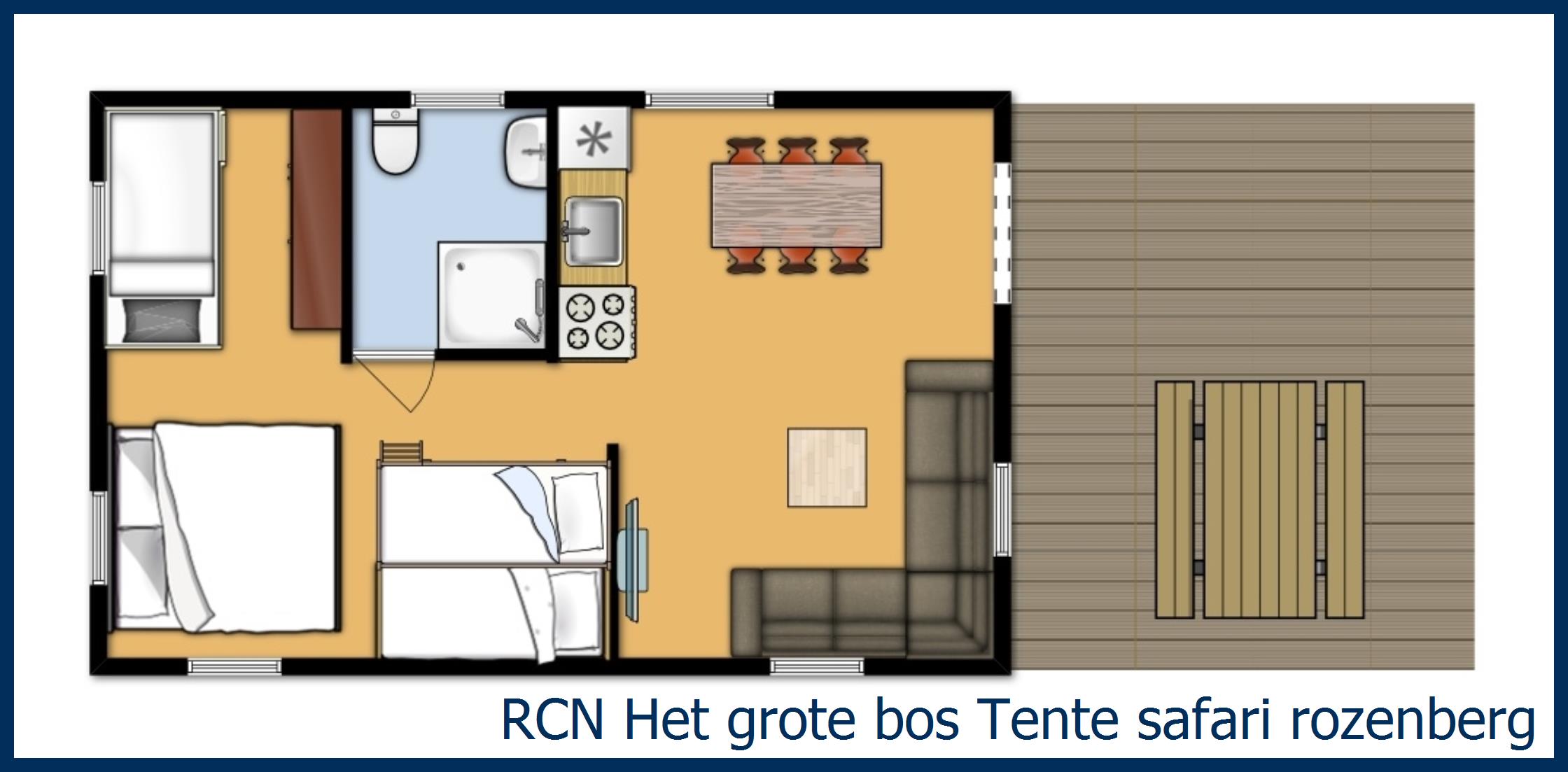 Tente safari lodge Laurier Tente safari Rozenberg à Het Grote Bos