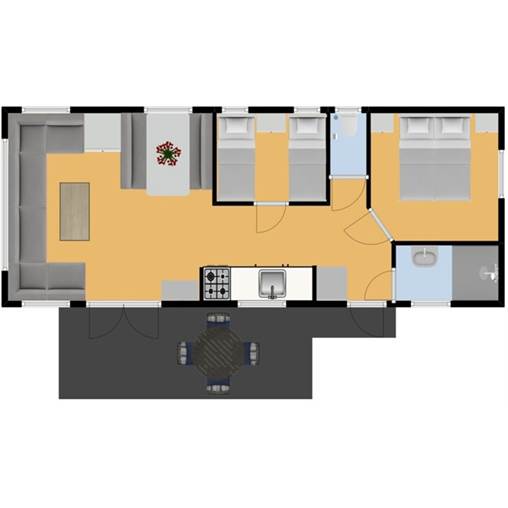 Caravane Mobil home de Vos - ST4+ à De Jagerstee